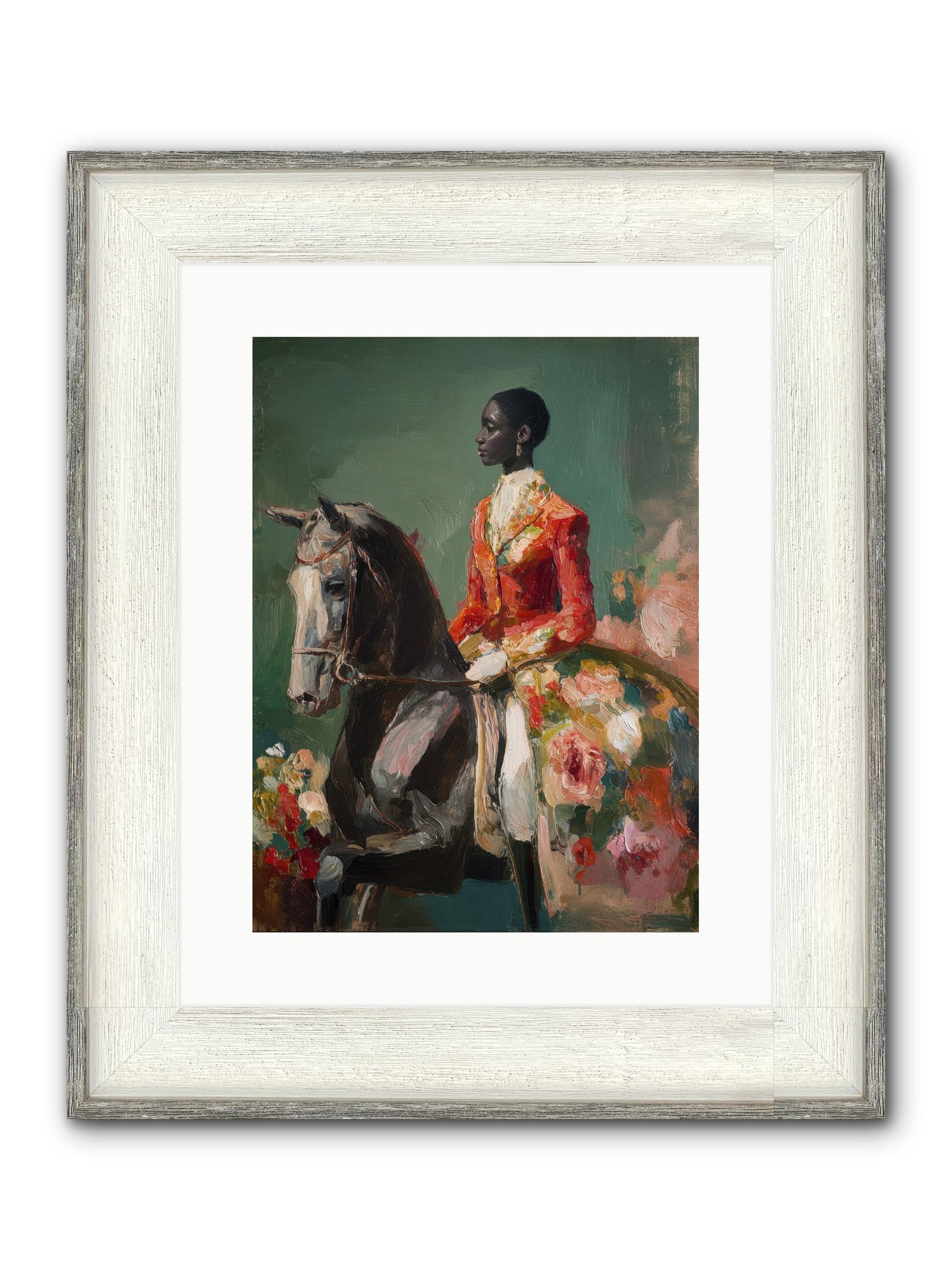 One With The Journey Framed Print - Driftwood White 12x16