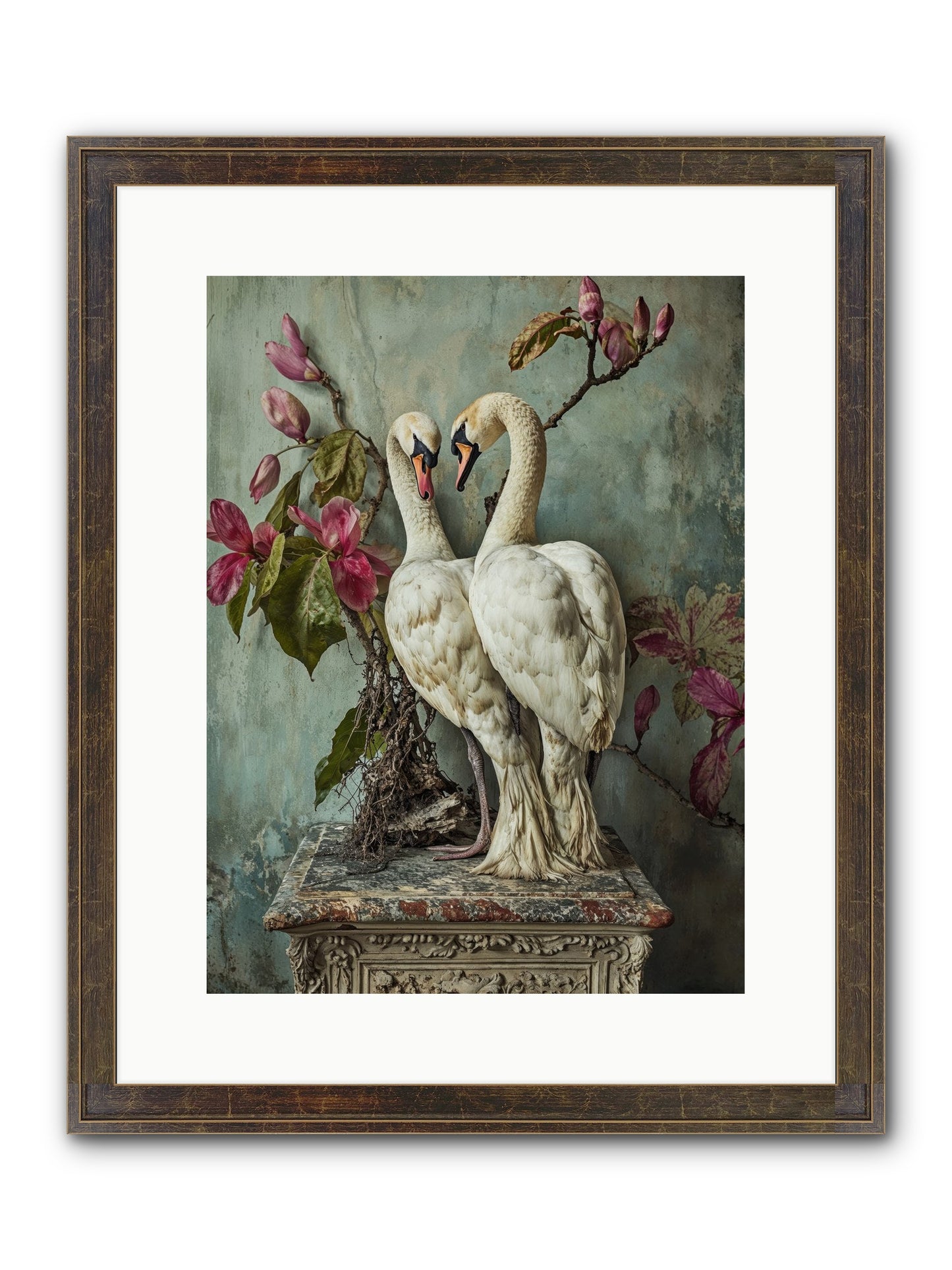 Opéra Featherette Framed Print - Slimwoods Black/Gold 12x16