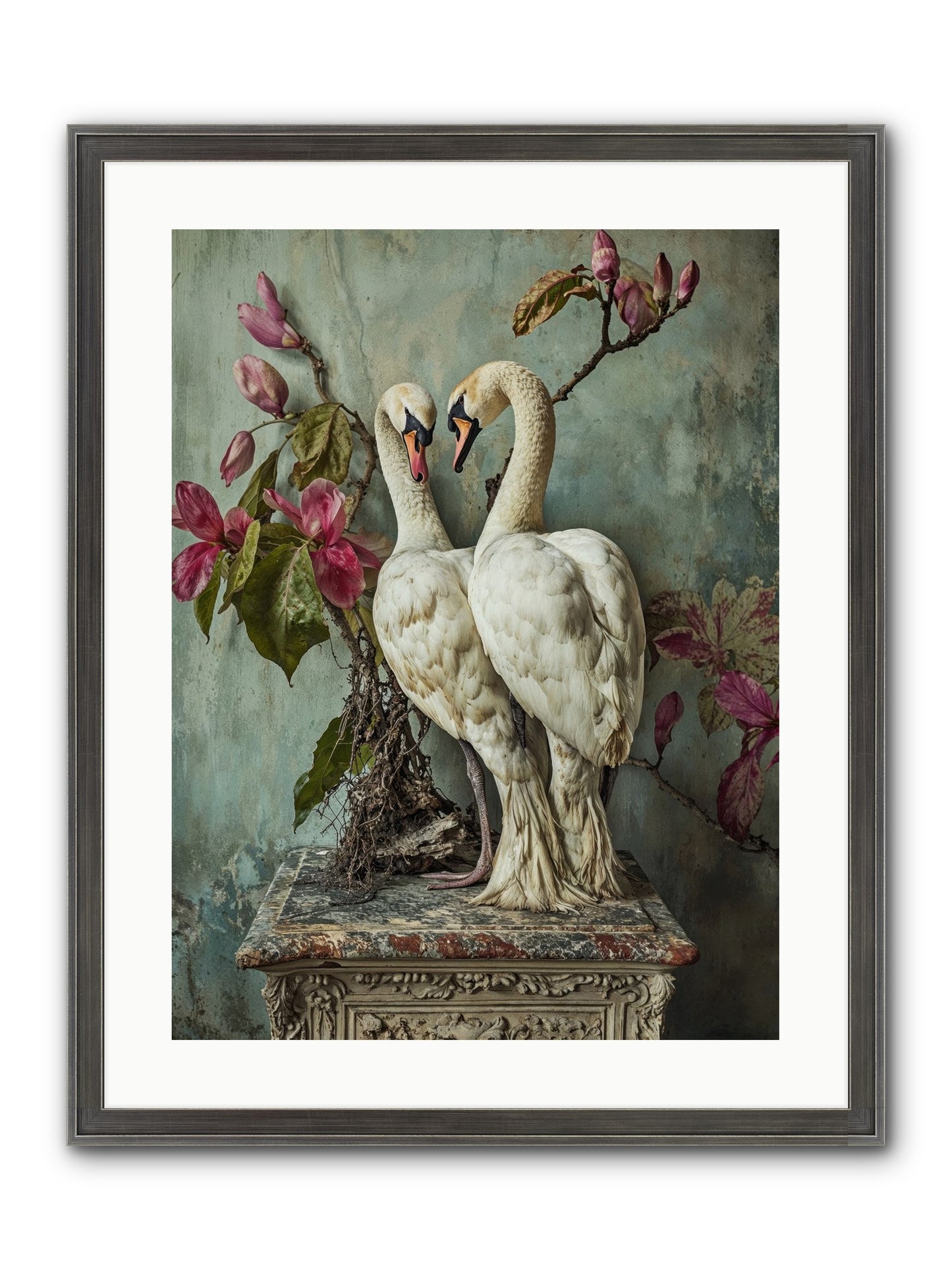 Opéra Featherette Framed Print - Slimwoods Black/Silver 18x24