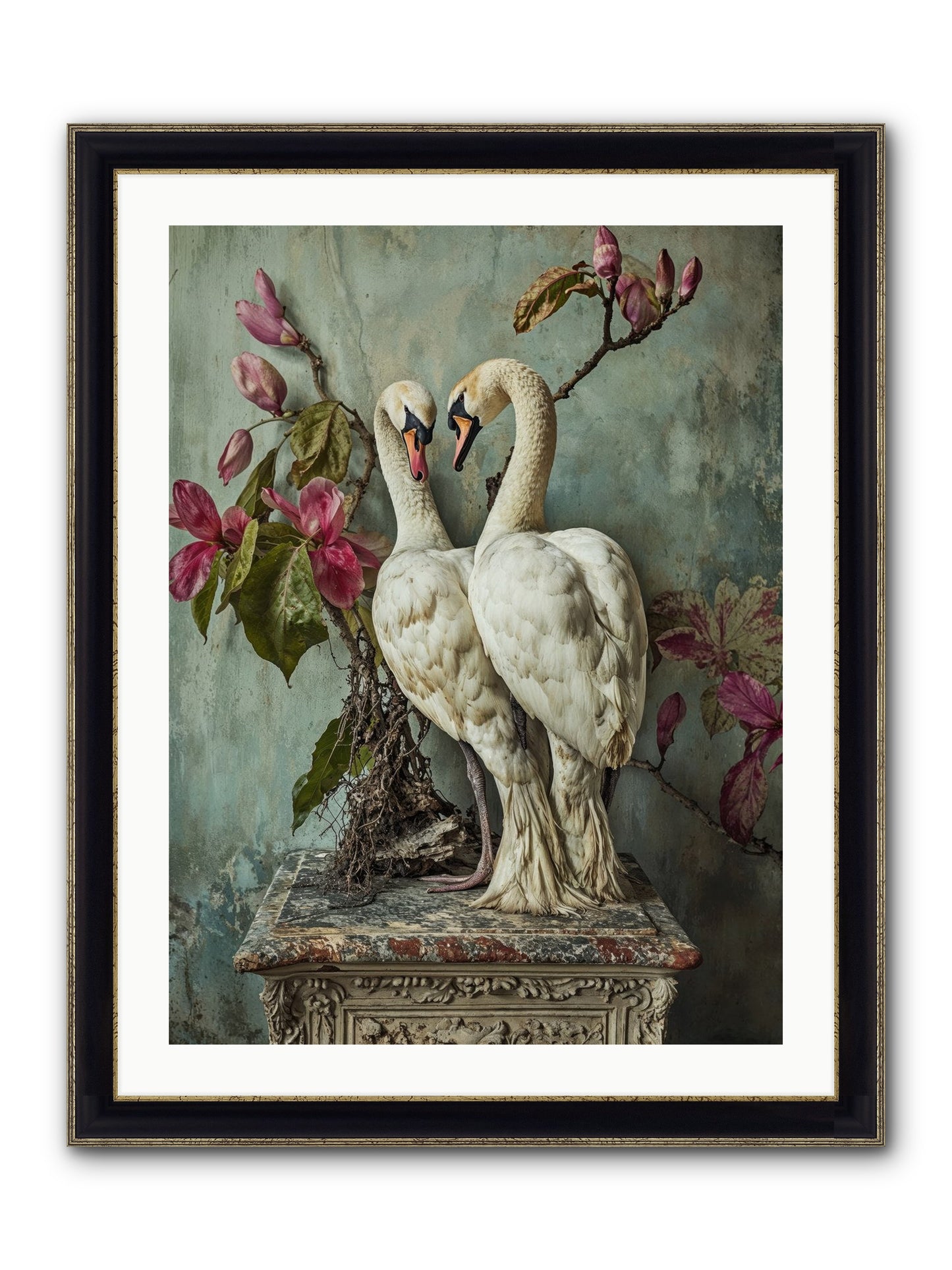 Opéra Featherette Framed Print - Black & Gold 24x32