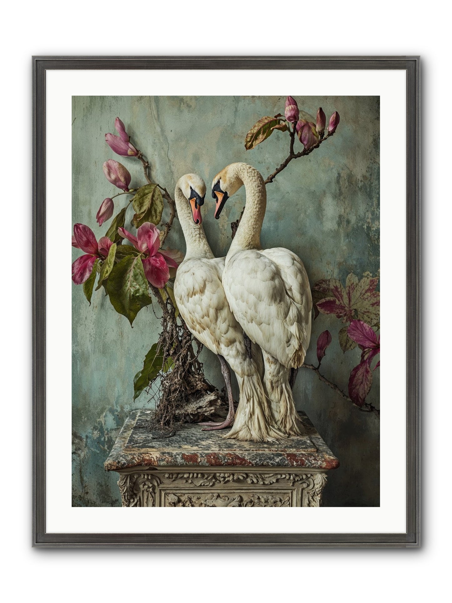 Opéra Featherette Framed Print - Slimwoods Black/Silver 24x32