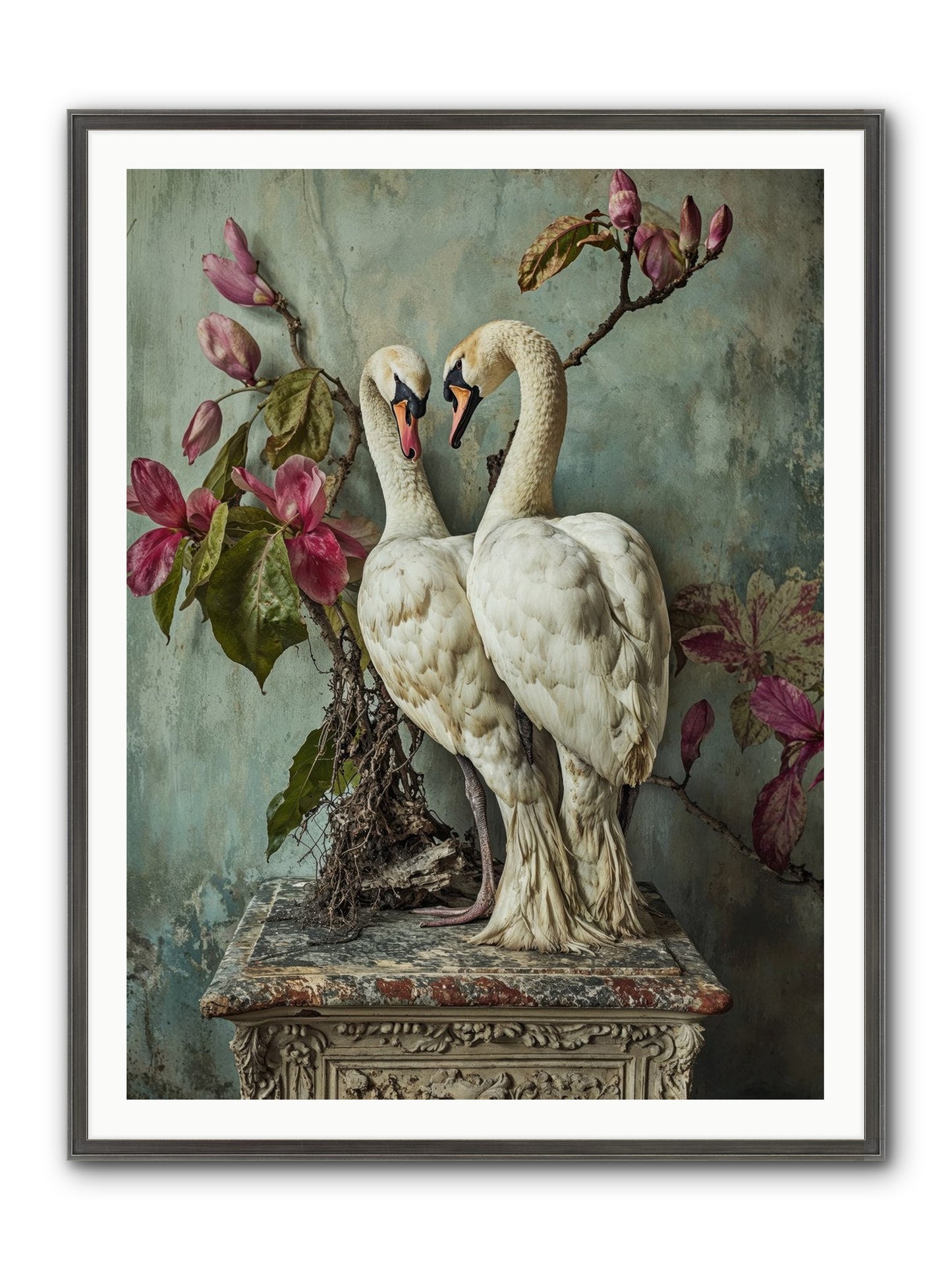 Opéra Featherette Framed Print - Slimwoods Black/Silver 36x48