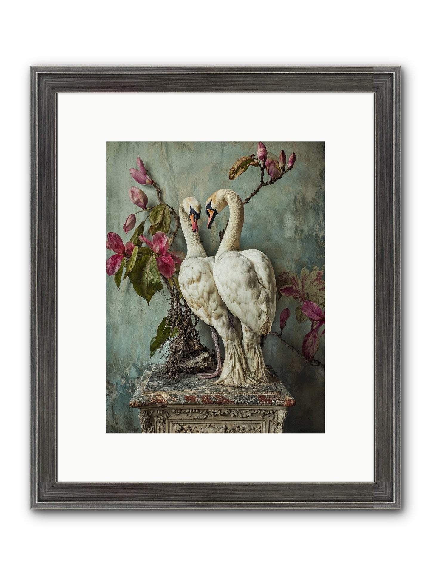 Opéra Featherette Framed Print - Slimwoods Black/Silver 9x12