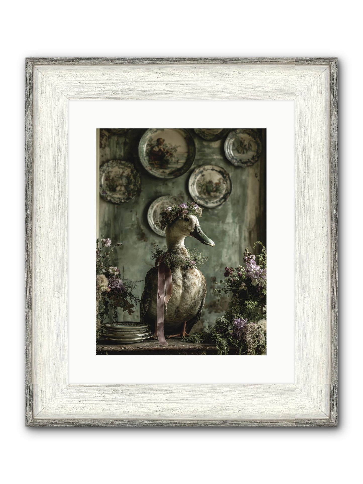 Opal Framed Print - Driftwood White 12x16