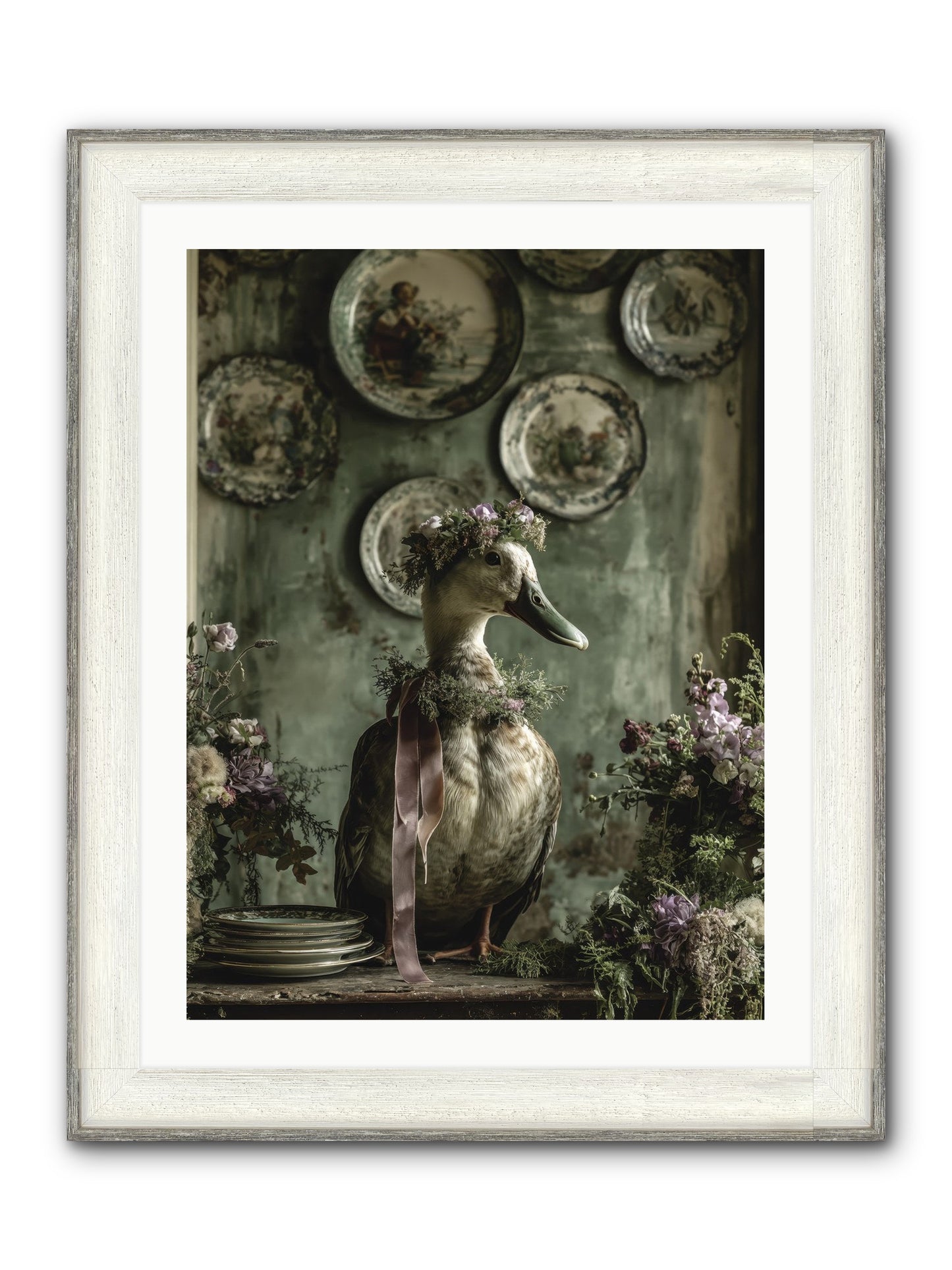Opal Framed Print - Driftwood White 24x32