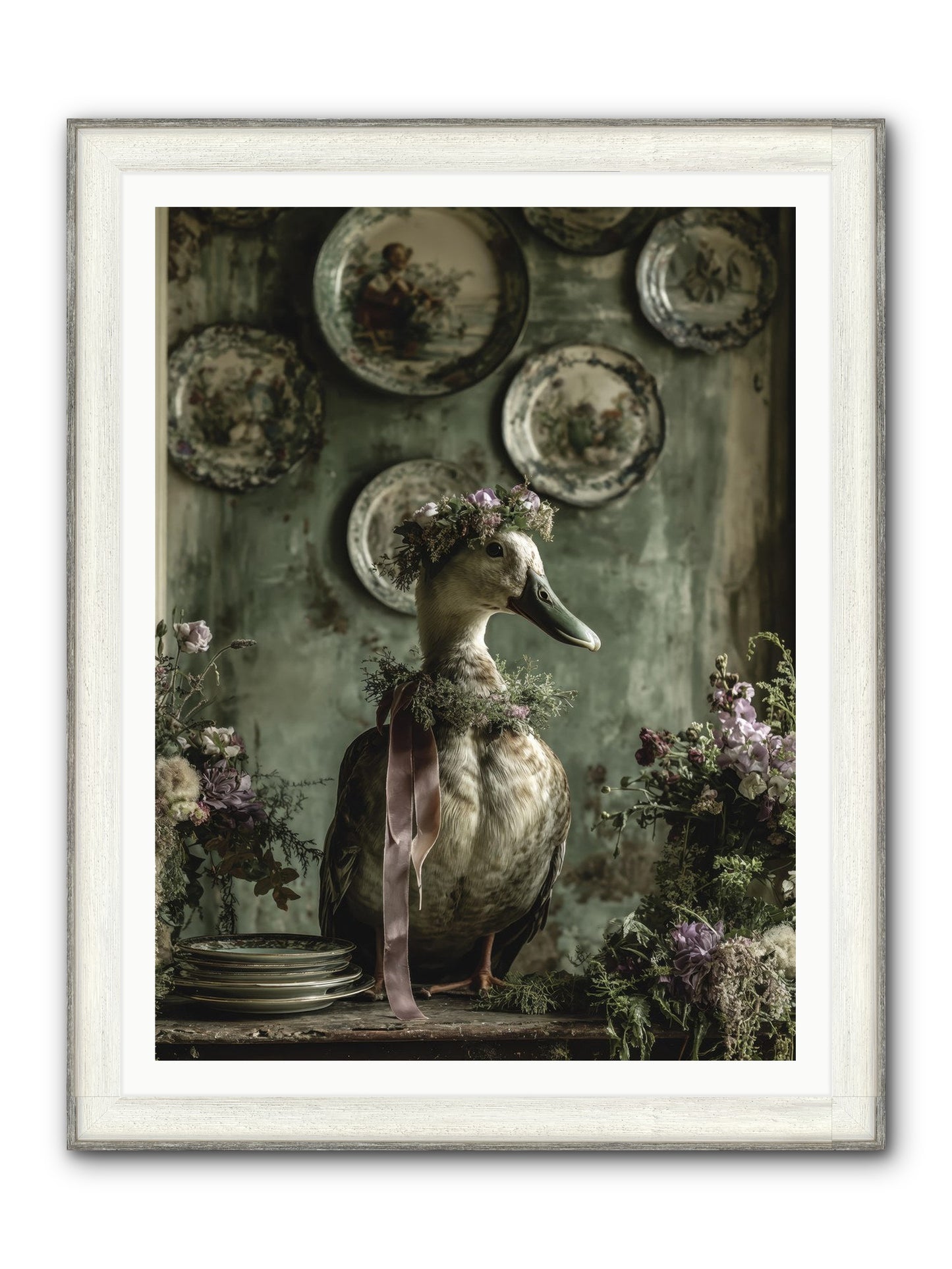 Opal Framed Print - Driftwood White 36x48