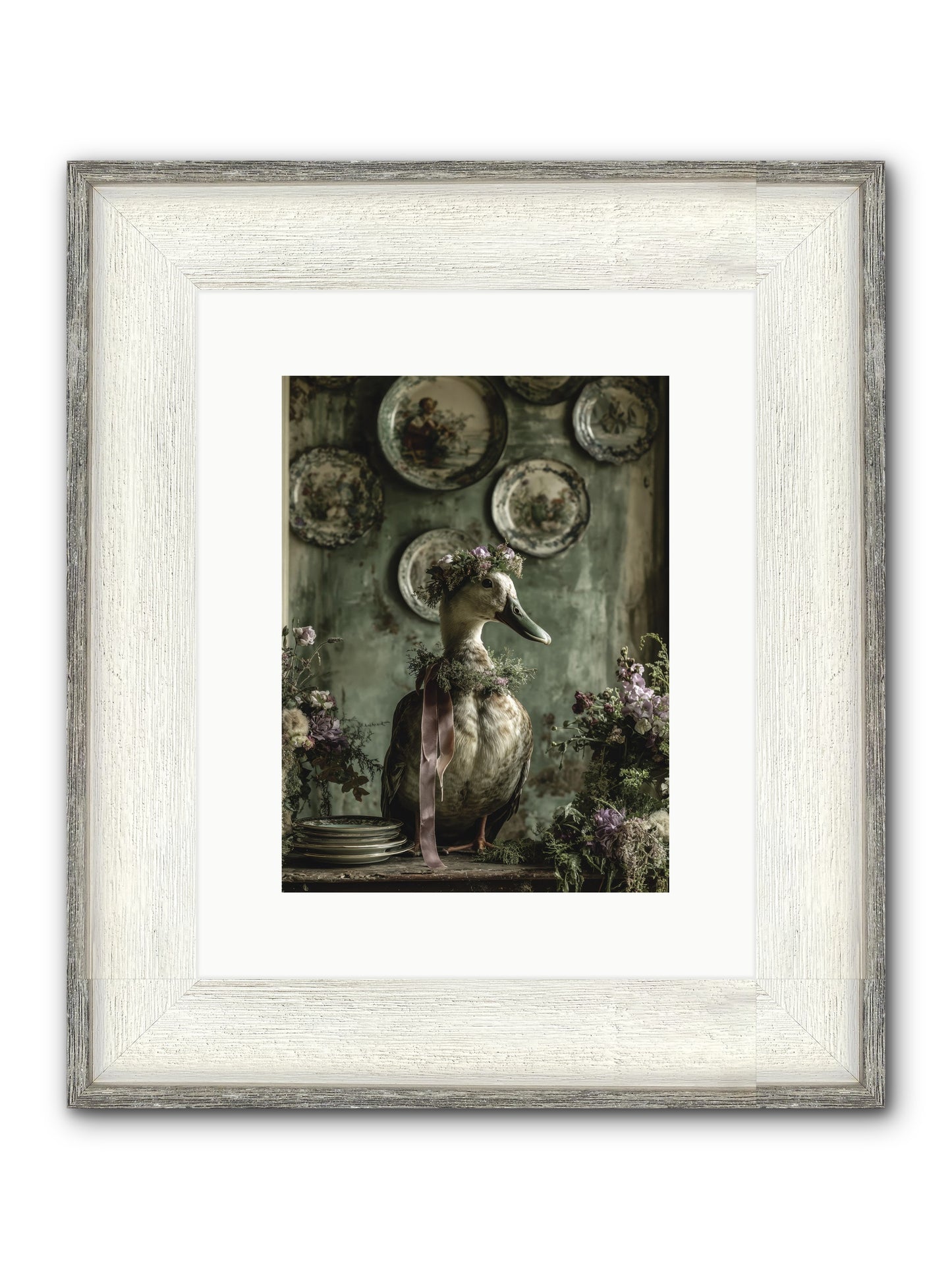 Opal Framed Print - Driftwood White 9x12