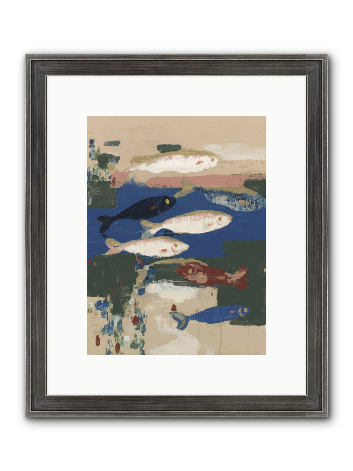Open Sea Framed Print - Slimwoods Black/Silver 9x12