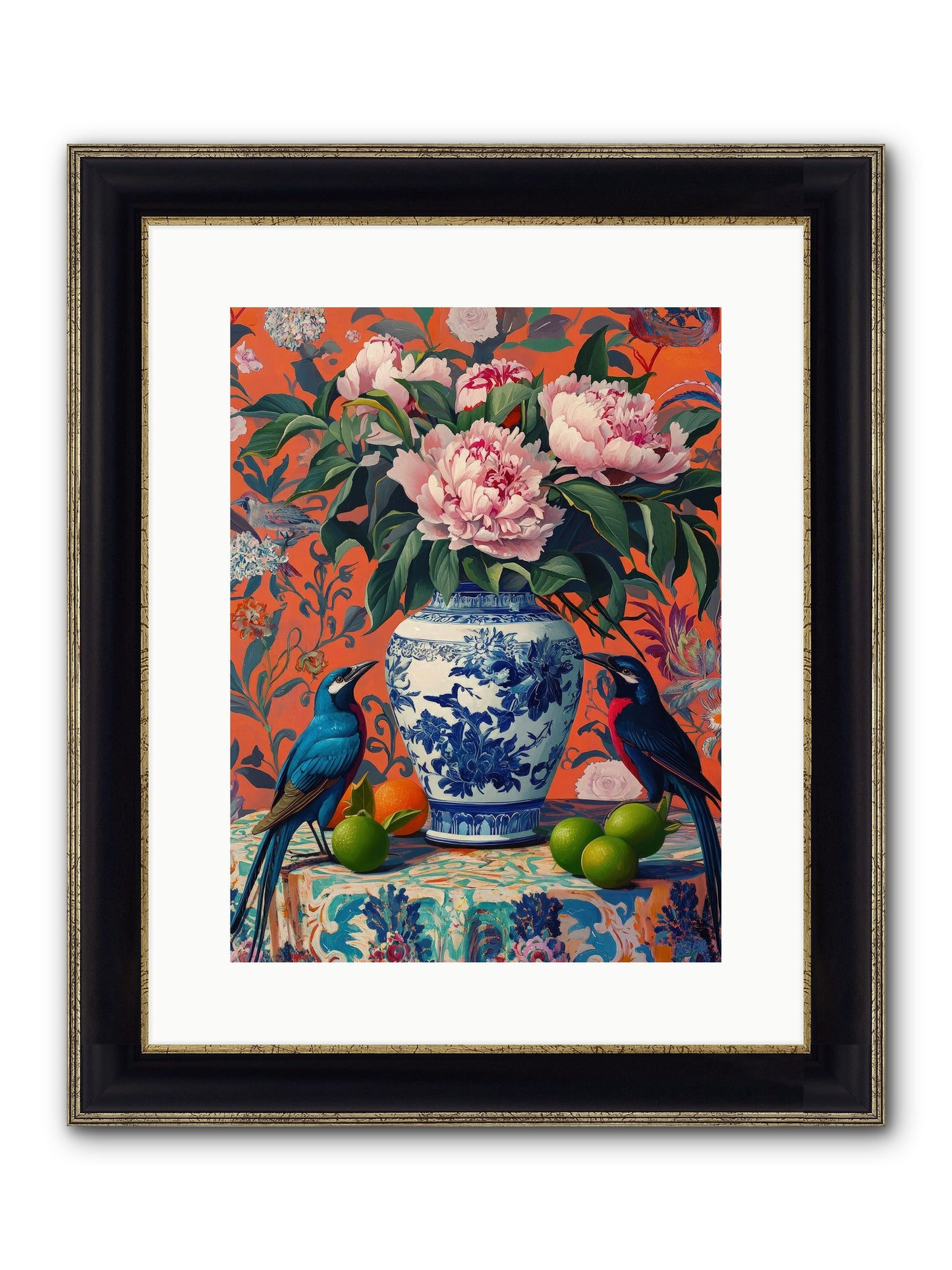 Opera Of Wild Songs Framed Print - Black & Gold 12x16