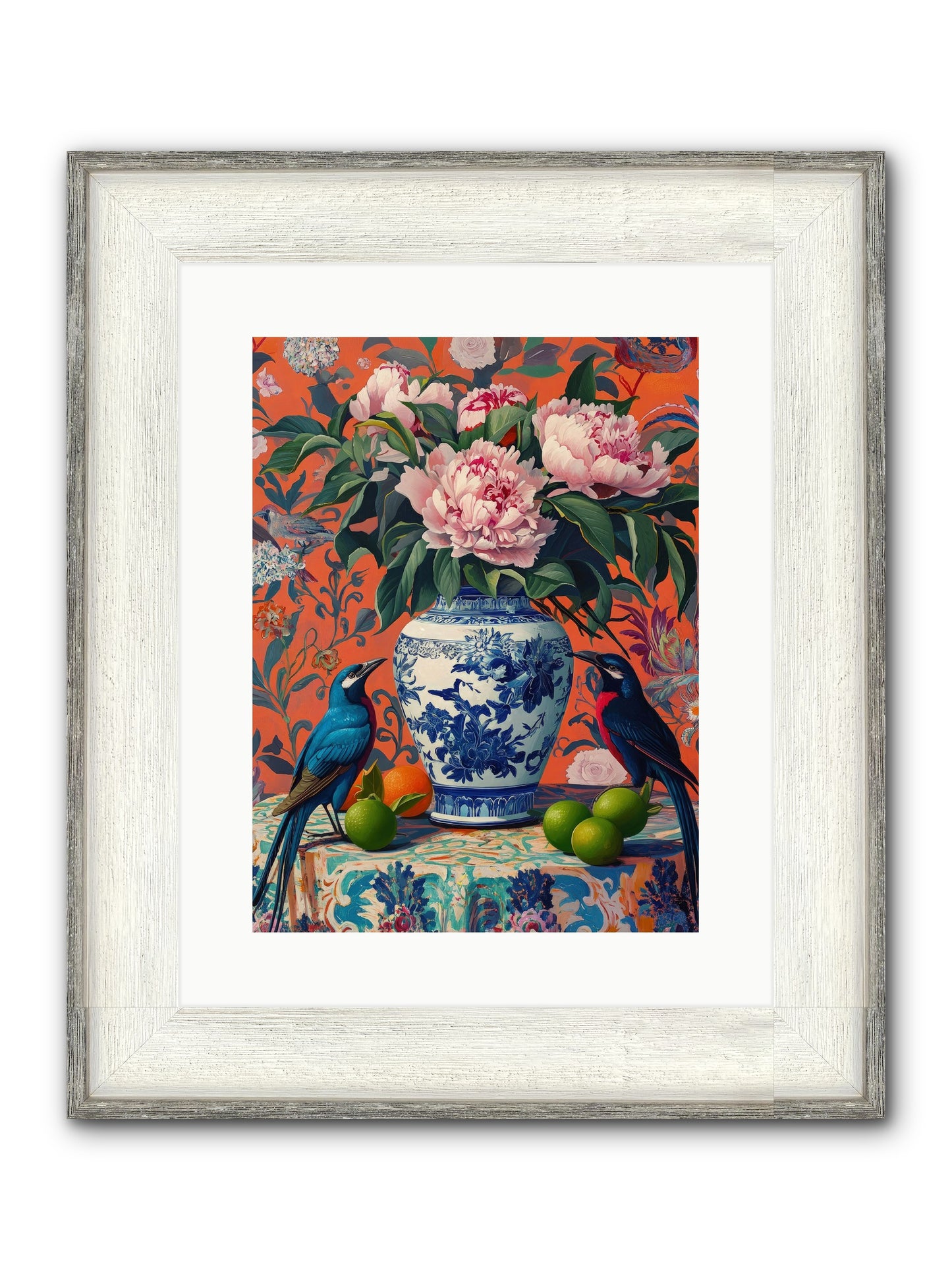 Opera Of Wild Songs Framed Print - Driftwood White 12x16