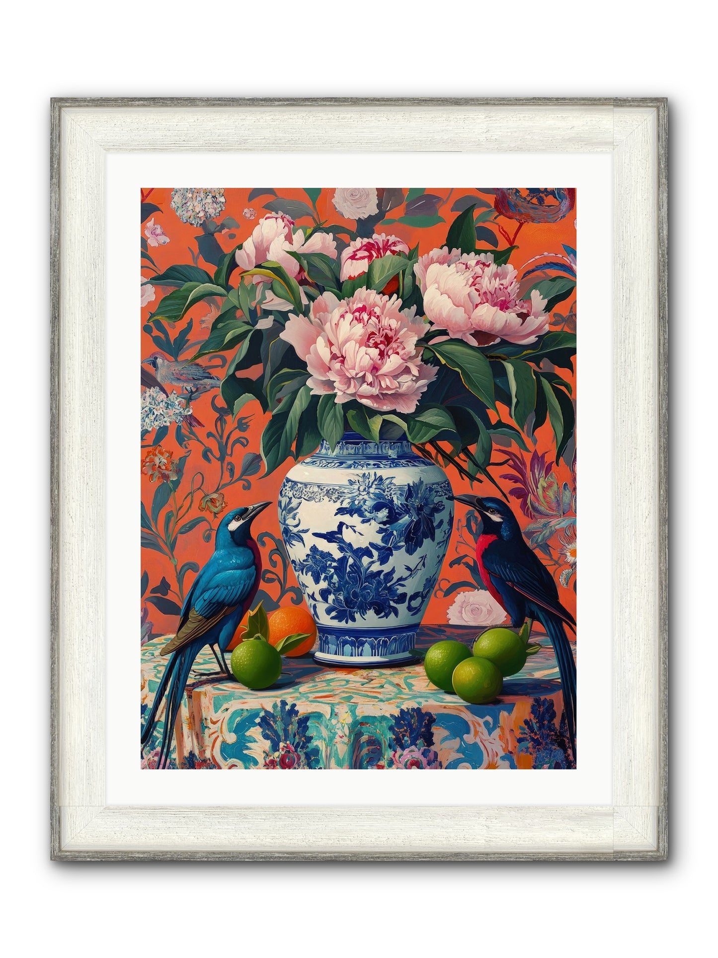 Opera Of Wild Songs Framed Print - Driftwood White 24x32