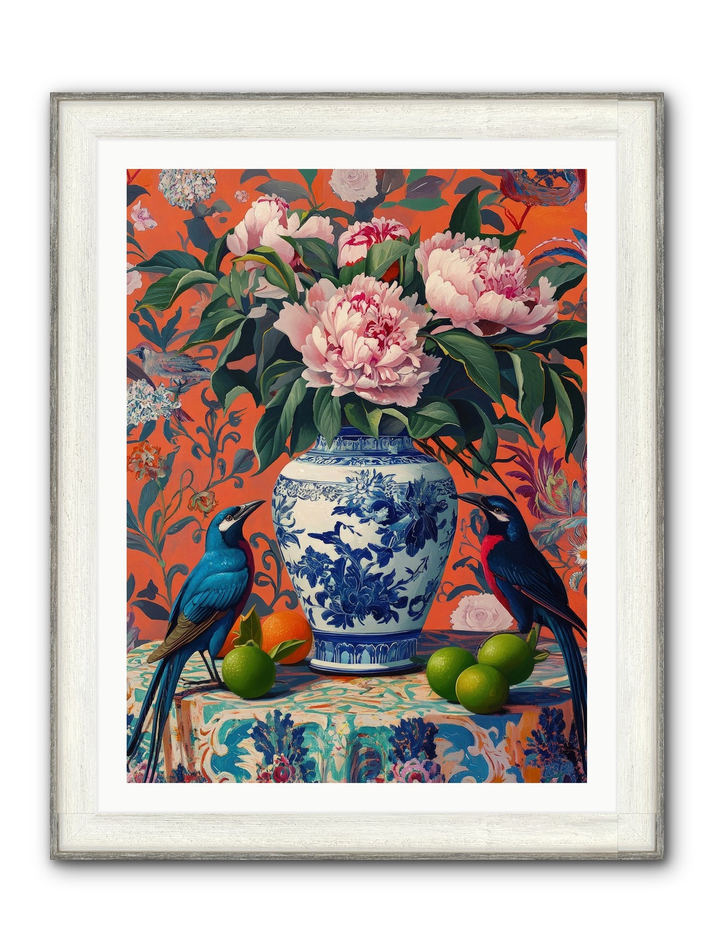Opera Of Wild Songs Framed Print - Driftwood White 30x40