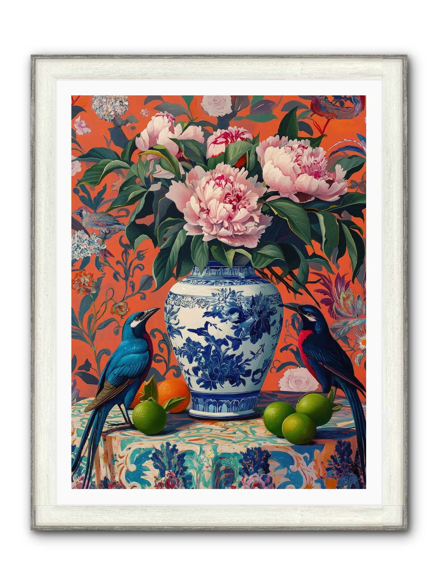 Opera Of Wild Songs Framed Print - Driftwood White 36x48