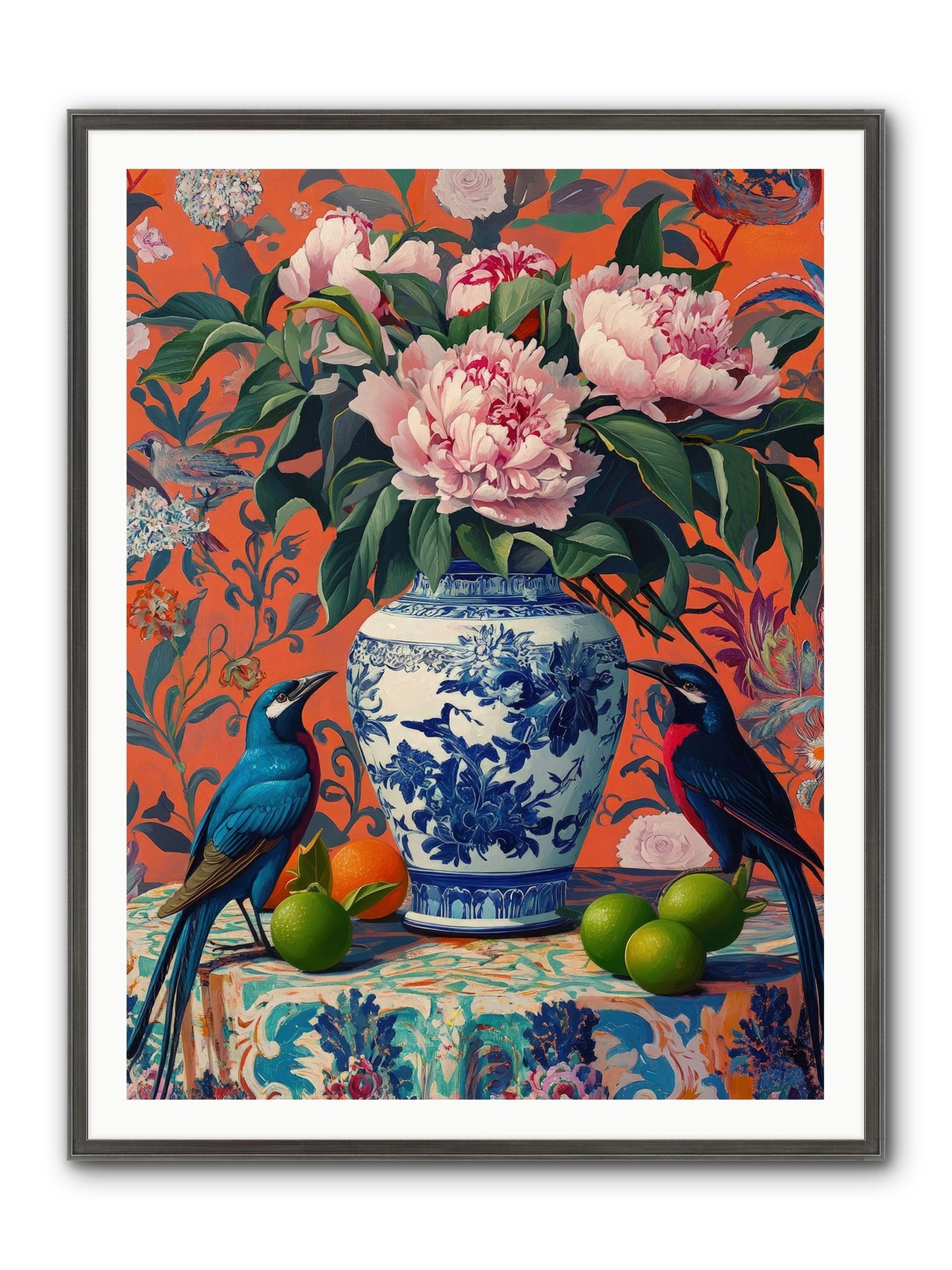 Opera Of Wild Songs Framed Print - Slimwoods Black/Silver 36x48