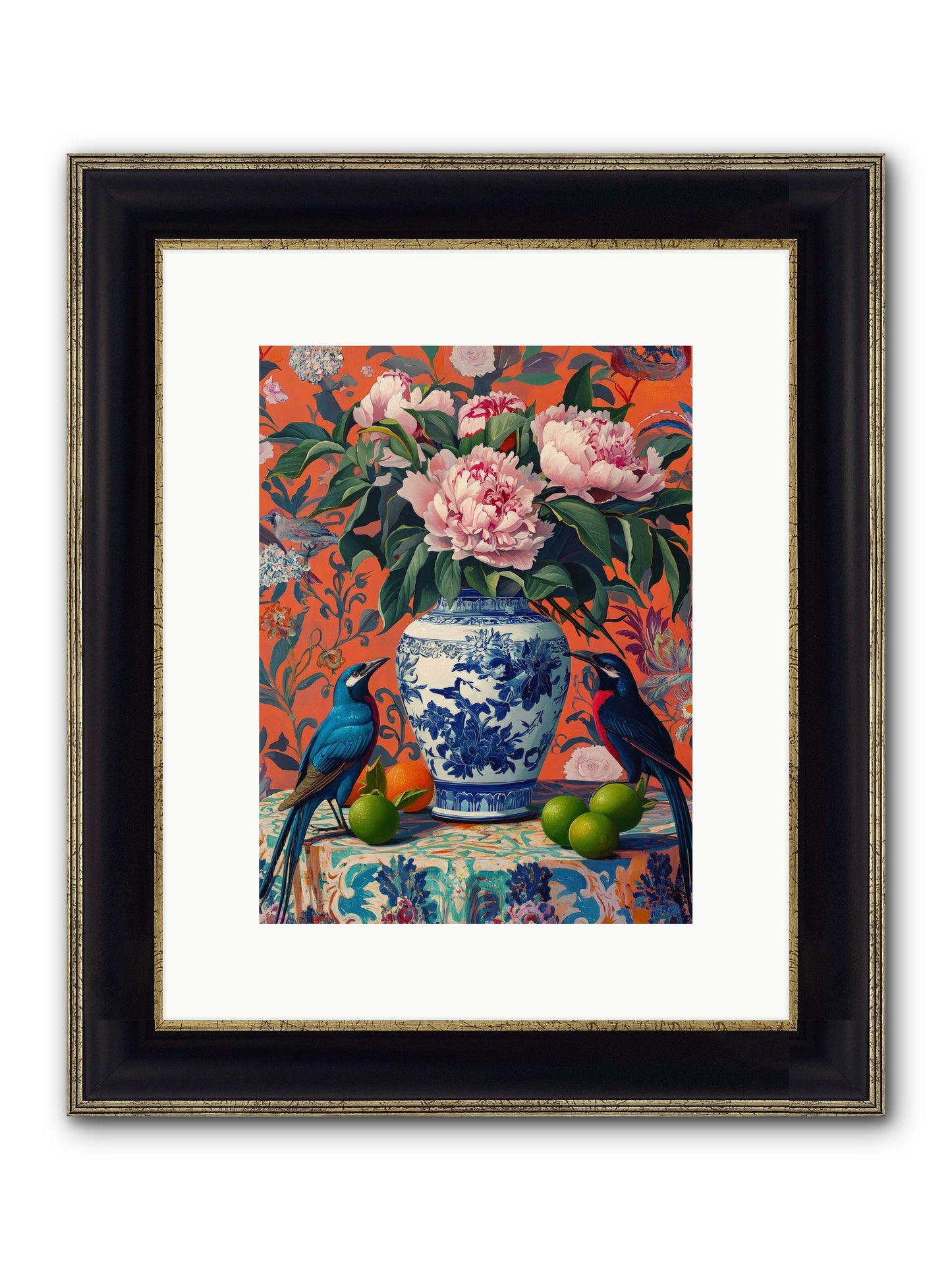 Opera Of Wild Songs Framed Print - Black & Gold 9x12