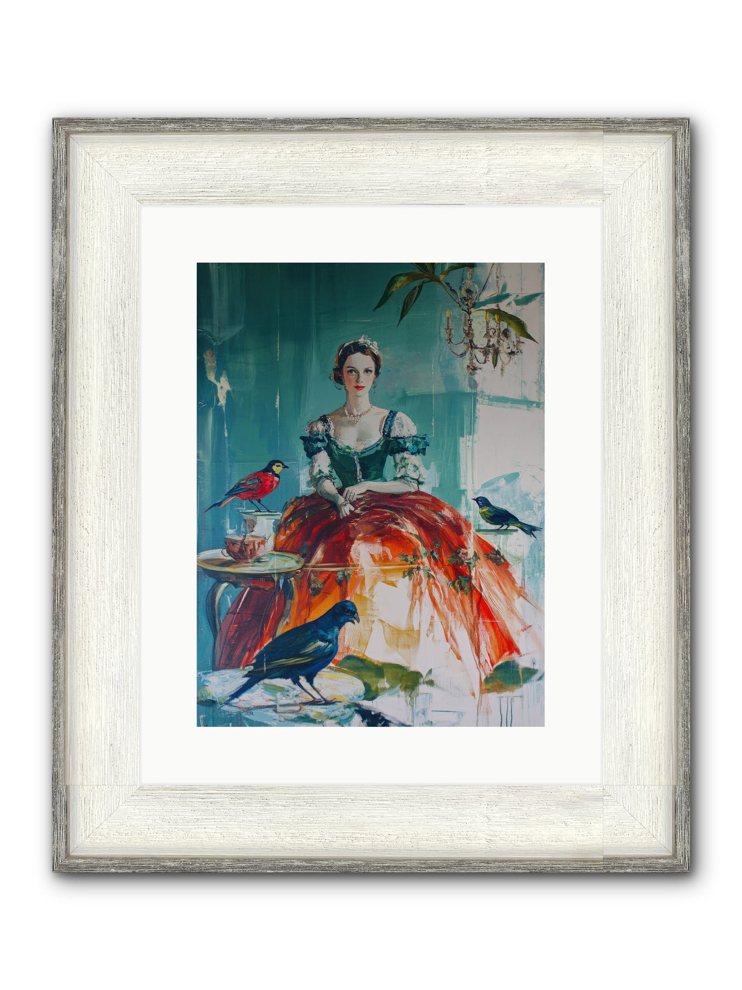 Ophelia Hawthorne Framed Print - Driftwood White 12x16