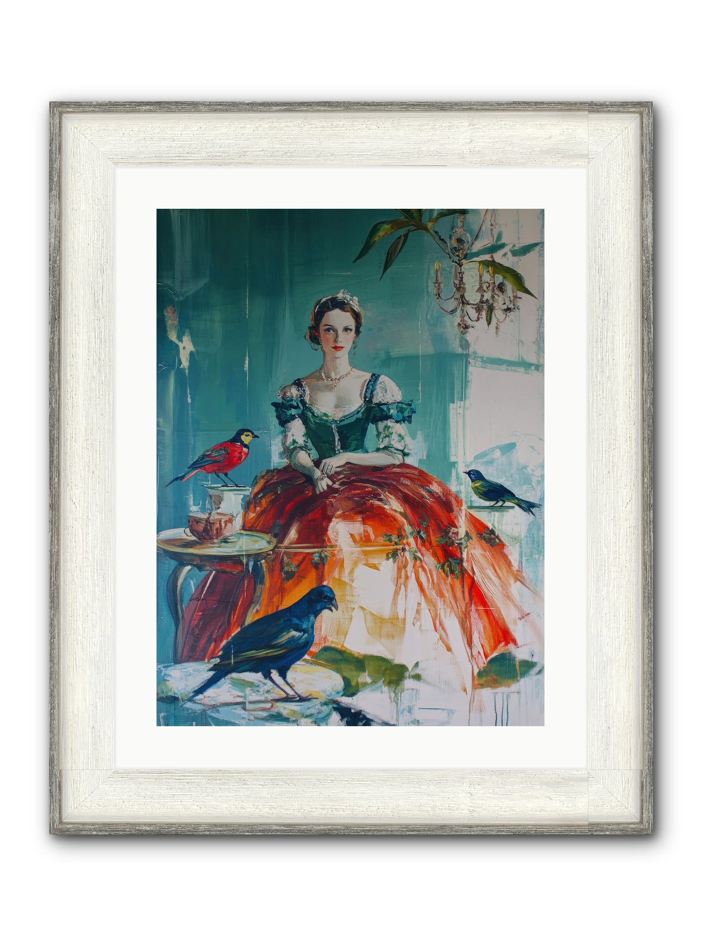 Ophelia Hawthorne Framed Print - Driftwood White 18x24
