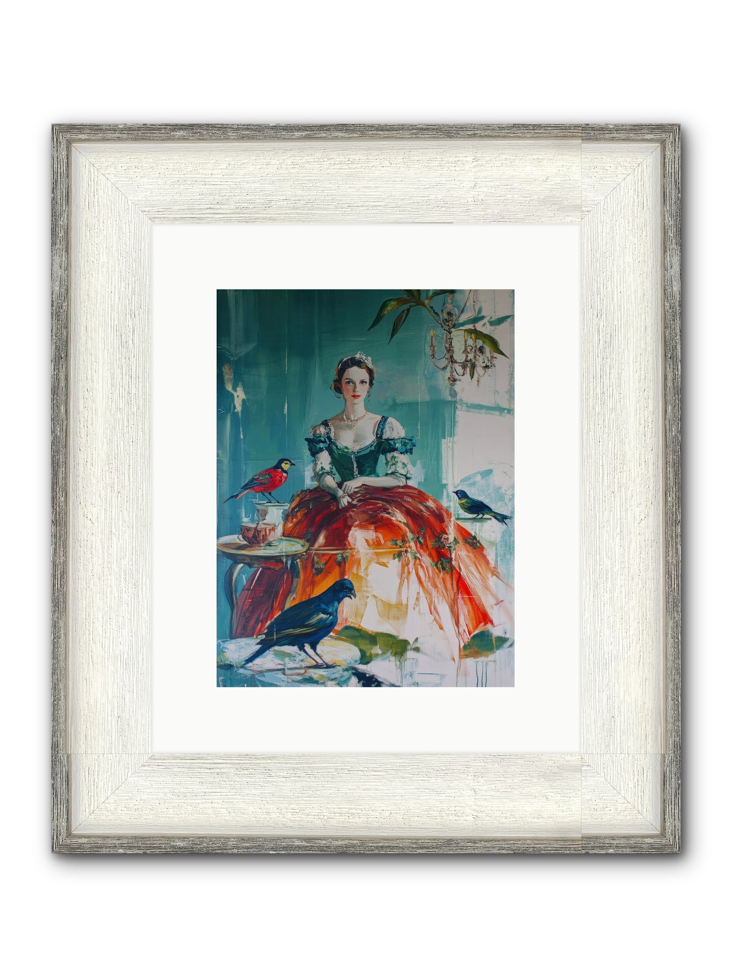 Ophelia Hawthorne Framed Print - Driftwood White 9x12