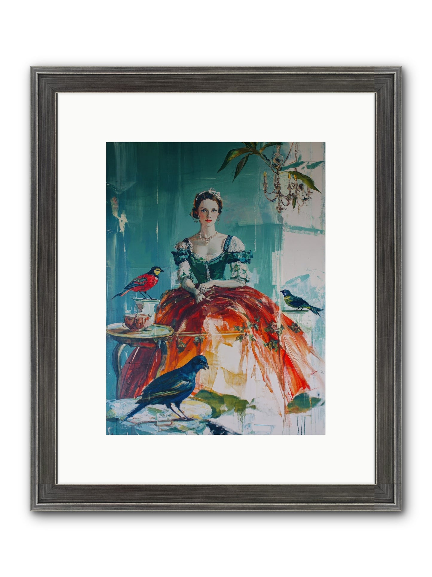Ophelia Hawthorne Framed Print - Slimwoods Black/Silver 9x12