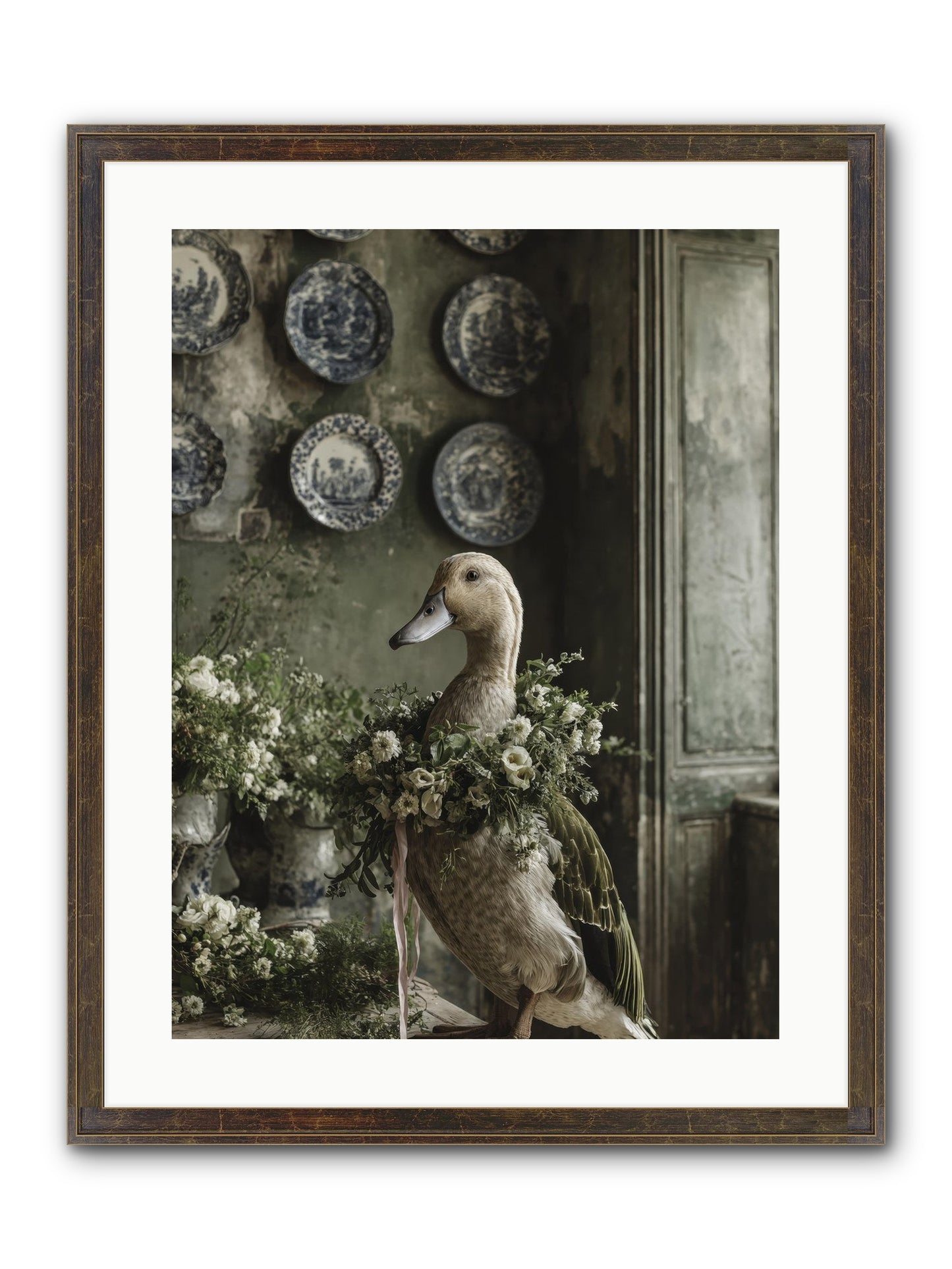 Ophellia Framed Print - Slimwoods Black/Gold 18x24
