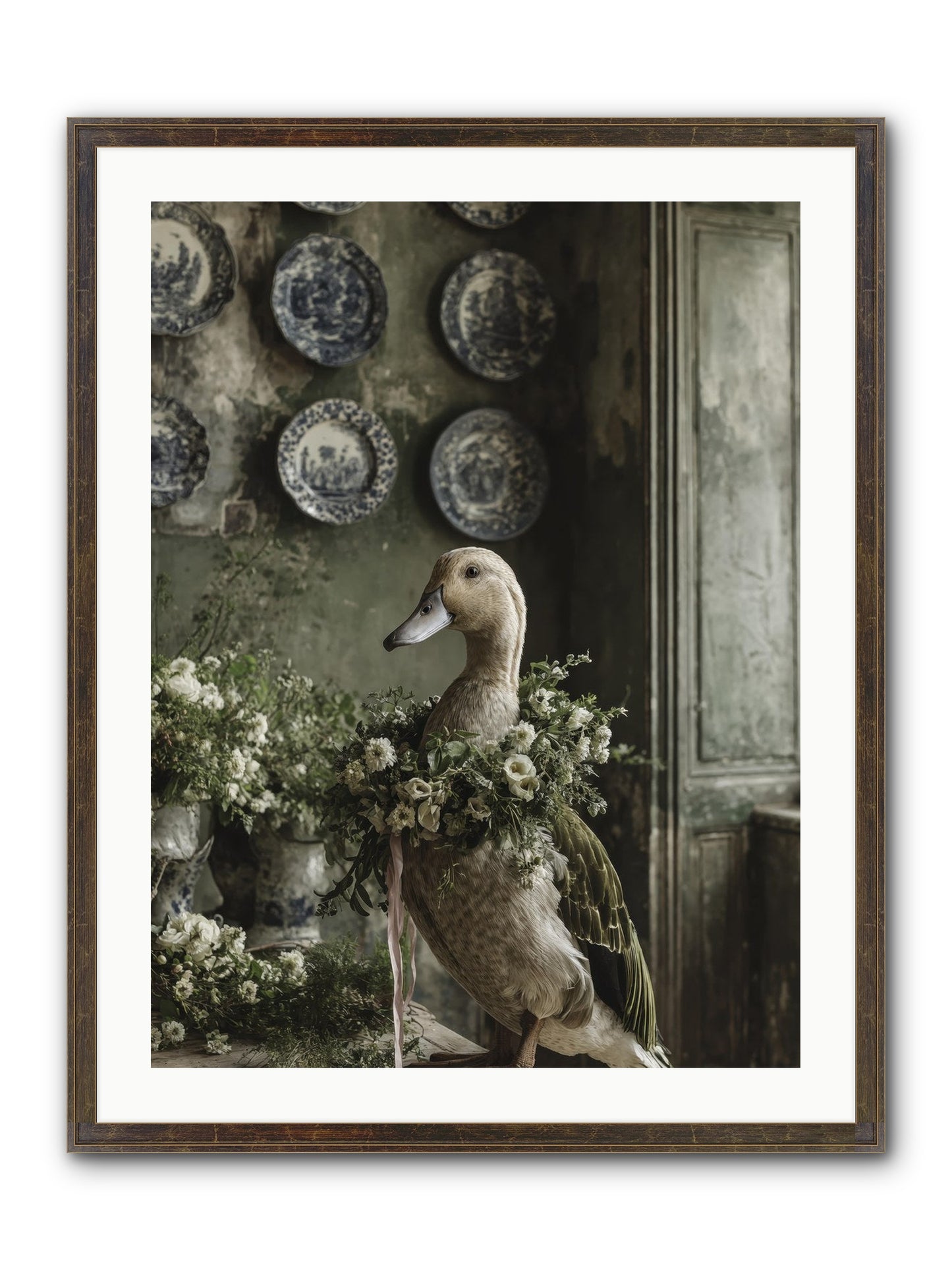 Ophellia Framed Print - Slimwoods Black/Gold 24x32