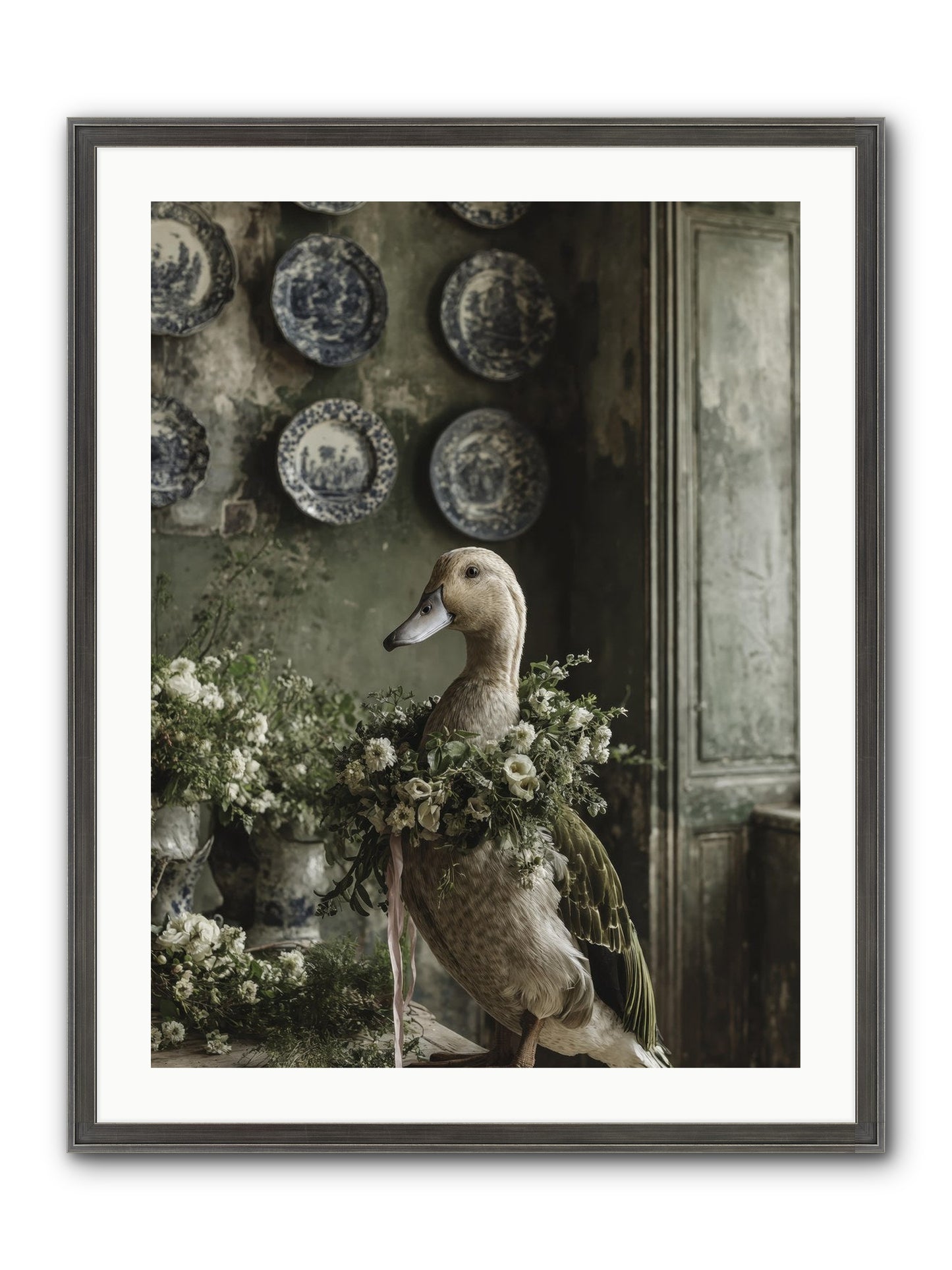 Ophellia Framed Print - Slimwoods Black/Silver 24x32