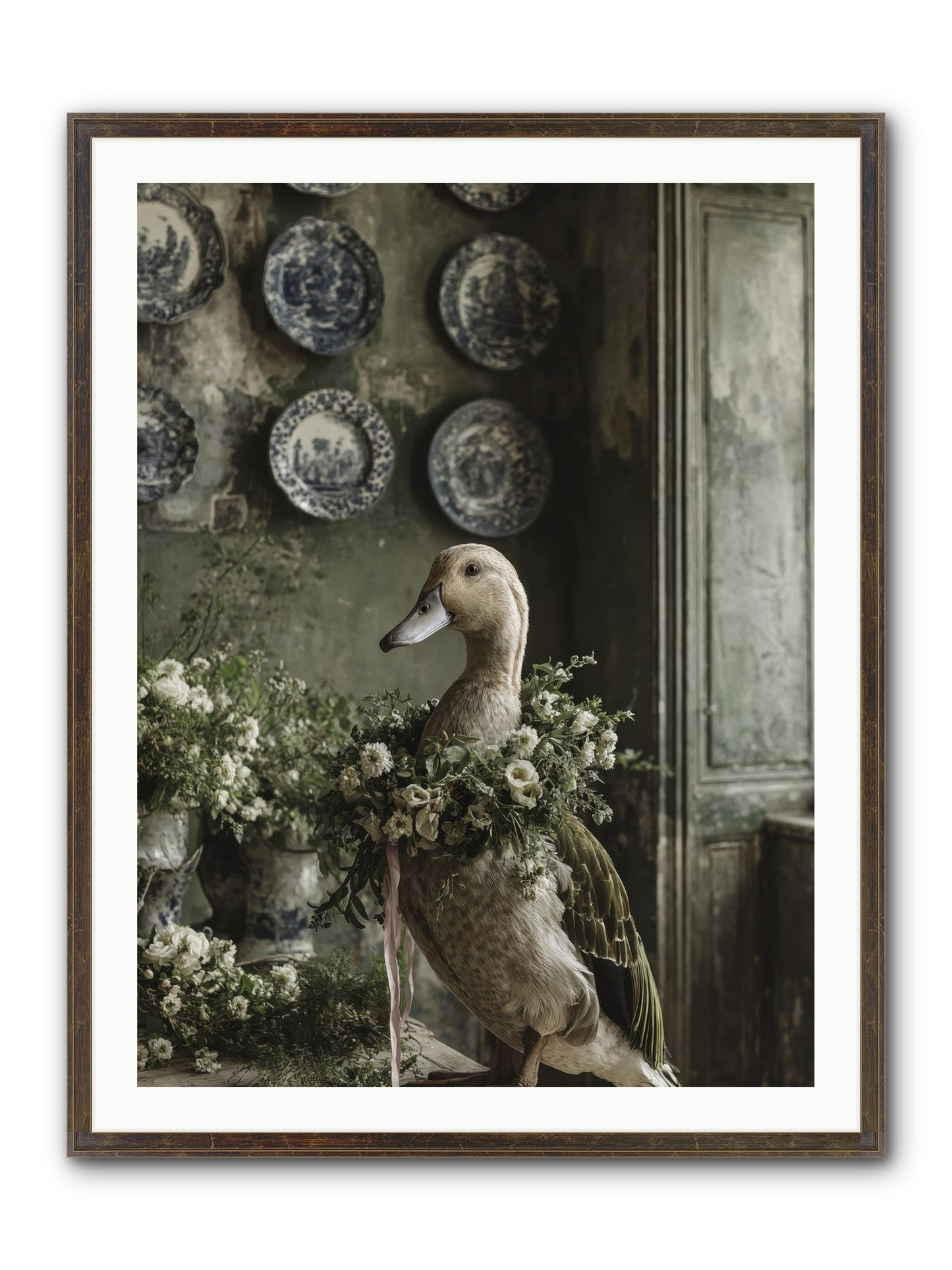 Ophellia Framed Print - Slimwoods Black/Gold 30x40