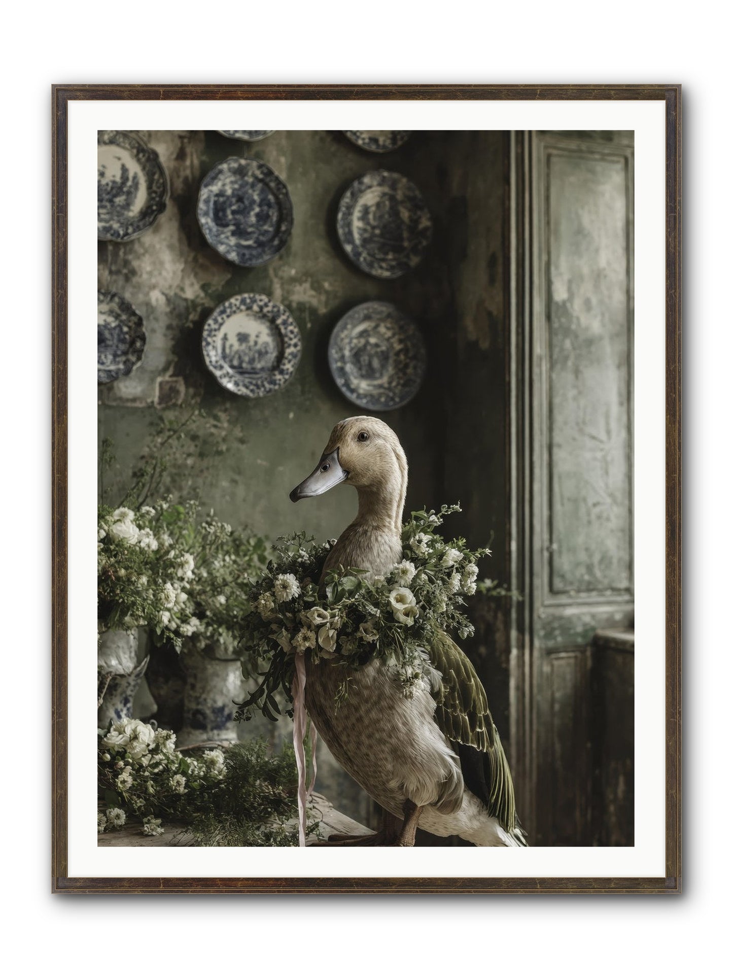 Ophellia Framed Print - Slimwoods Black/Gold 36x48