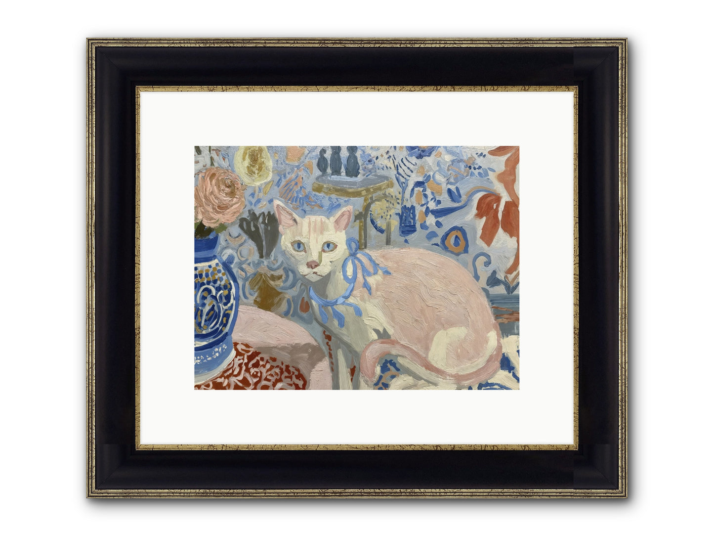 Opinions About Wallpaper Framed Print - Black & Gold 12x9