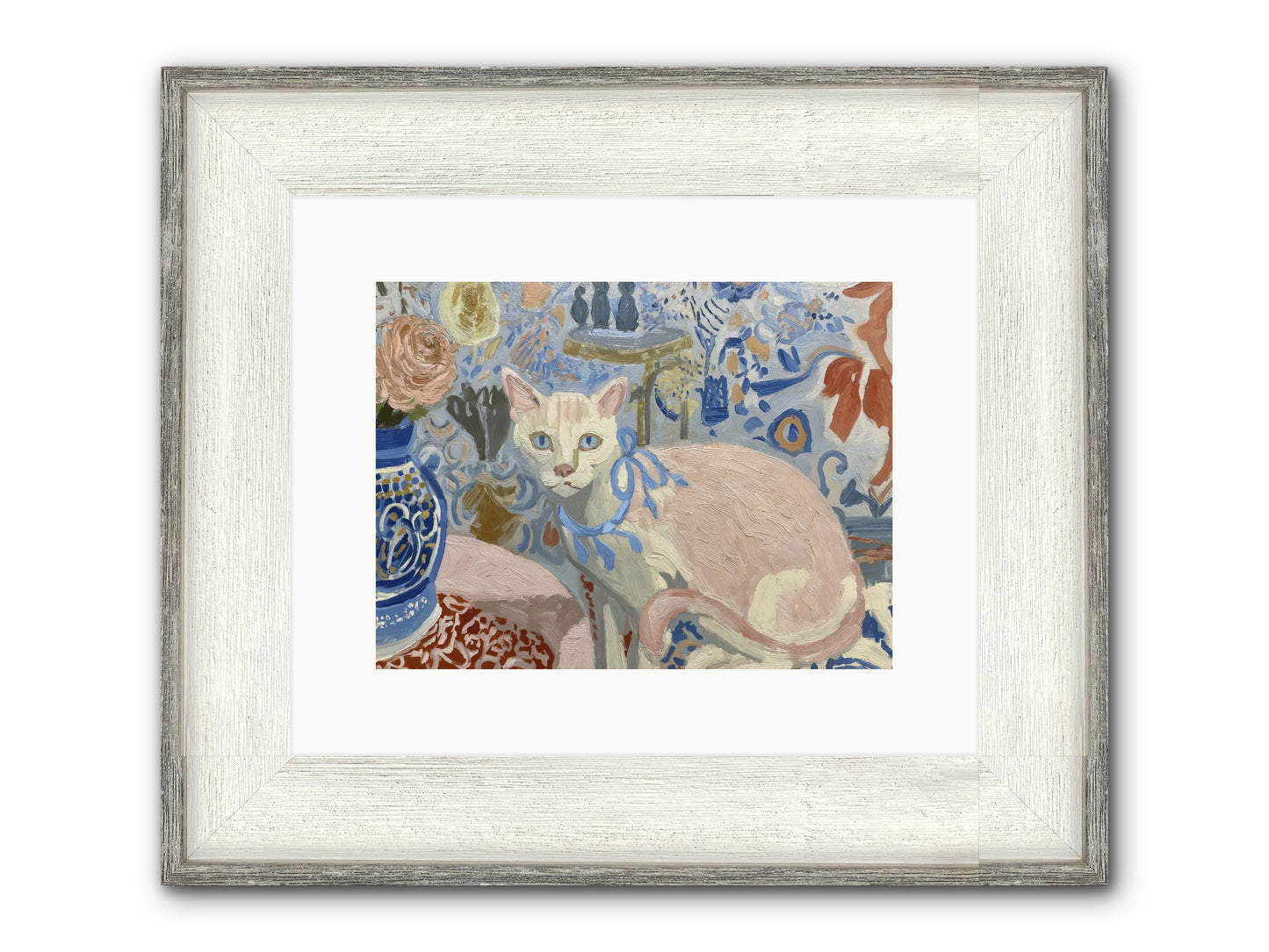Opinions About Wallpaper Framed Print - Driftwood White 12x9
