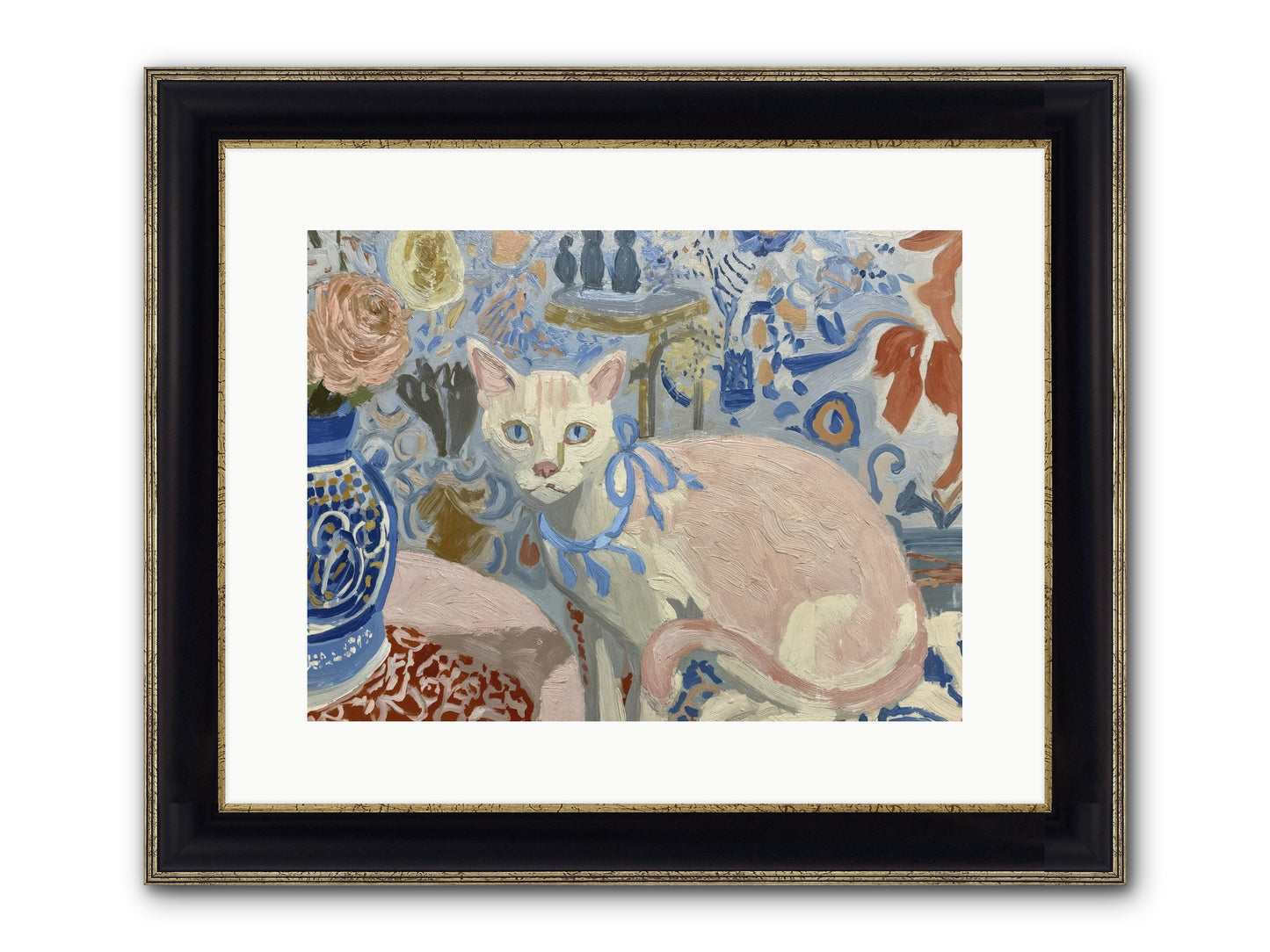 Opinions About Wallpaper Framed Print - Black & Gold 16x12