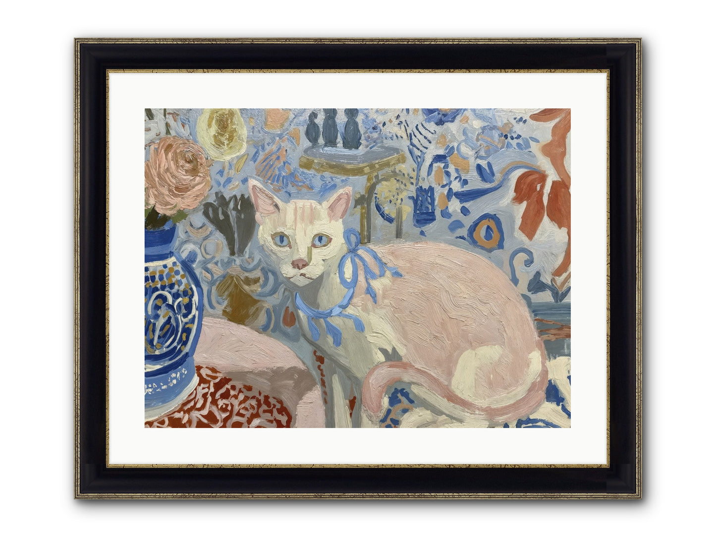Opinions About Wallpaper Framed Print - Black & Gold 24x18