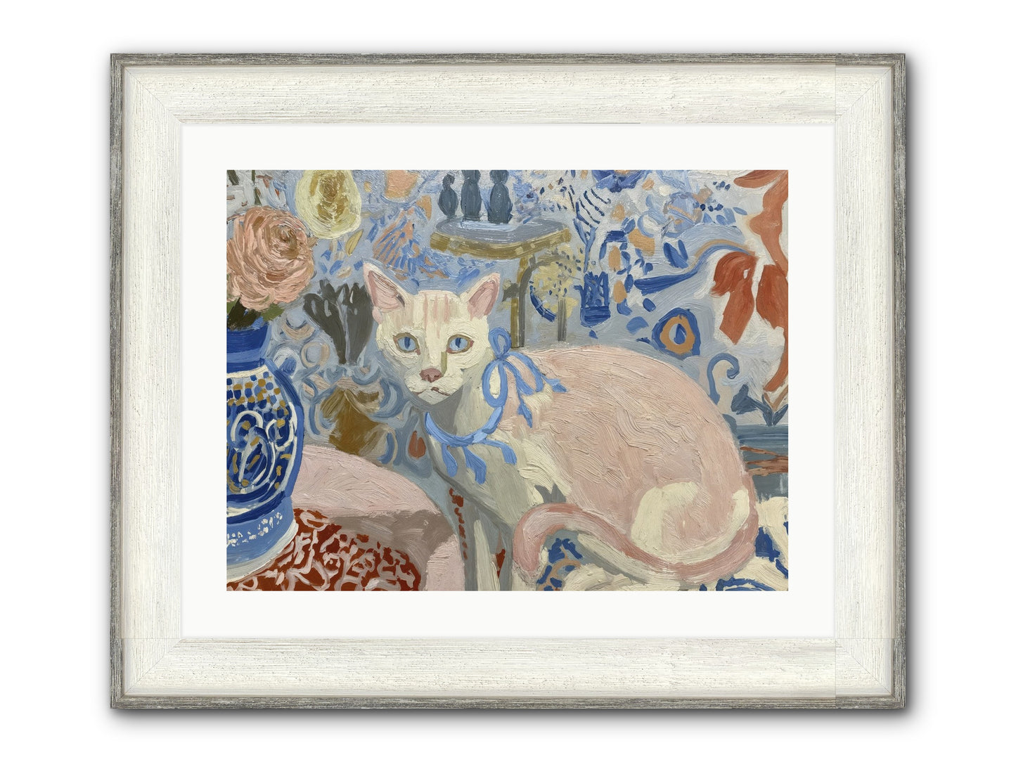 Opinions About Wallpaper Framed Print - Driftwood White 24x18