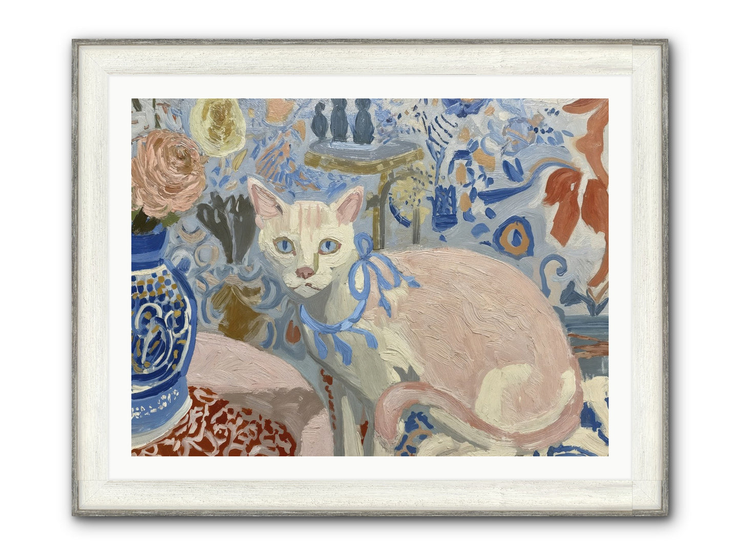 Opinions About Wallpaper Framed Print - Driftwood White 40x30