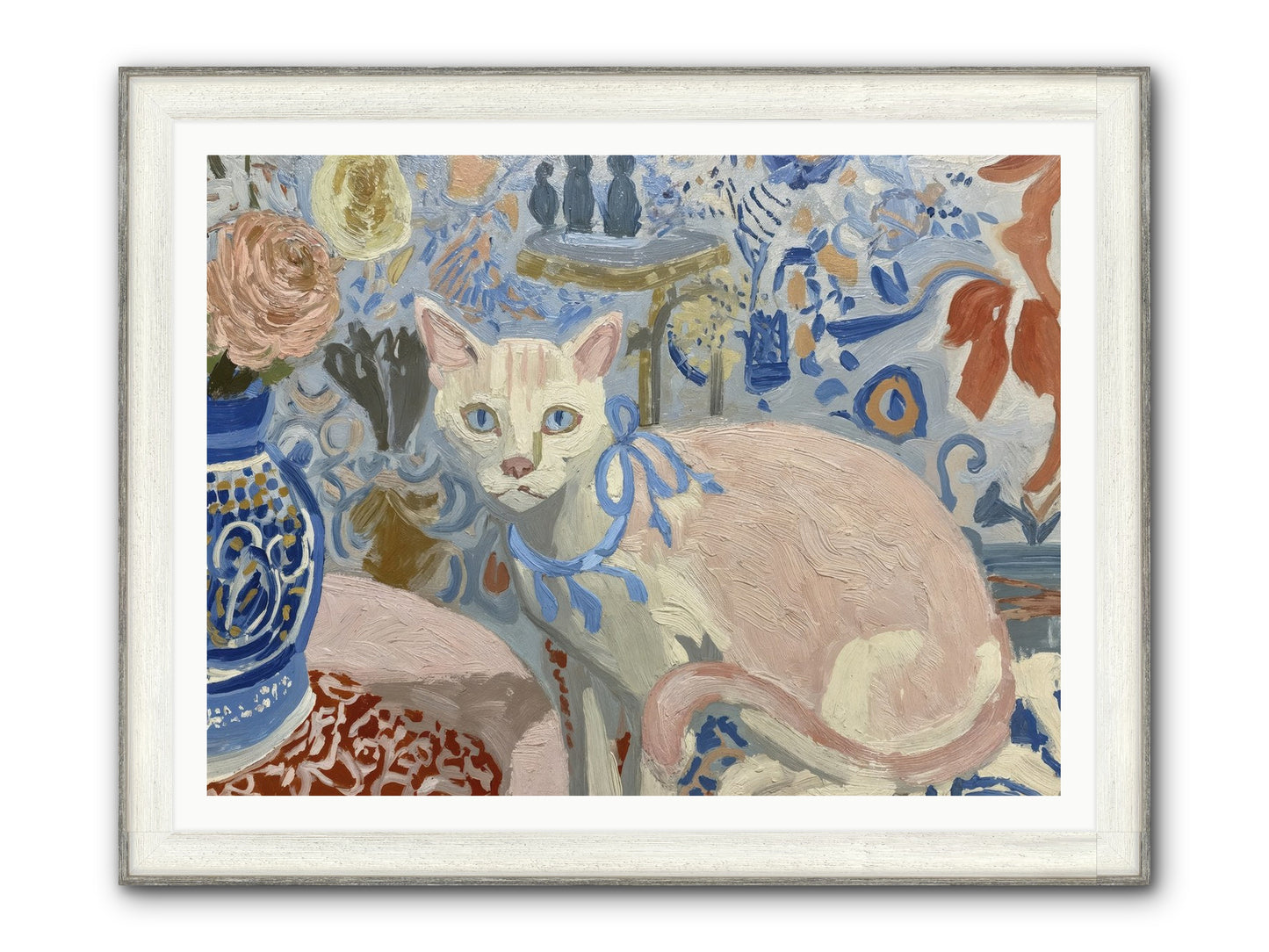 Opinions About Wallpaper Framed Print - Driftwood White 48x36