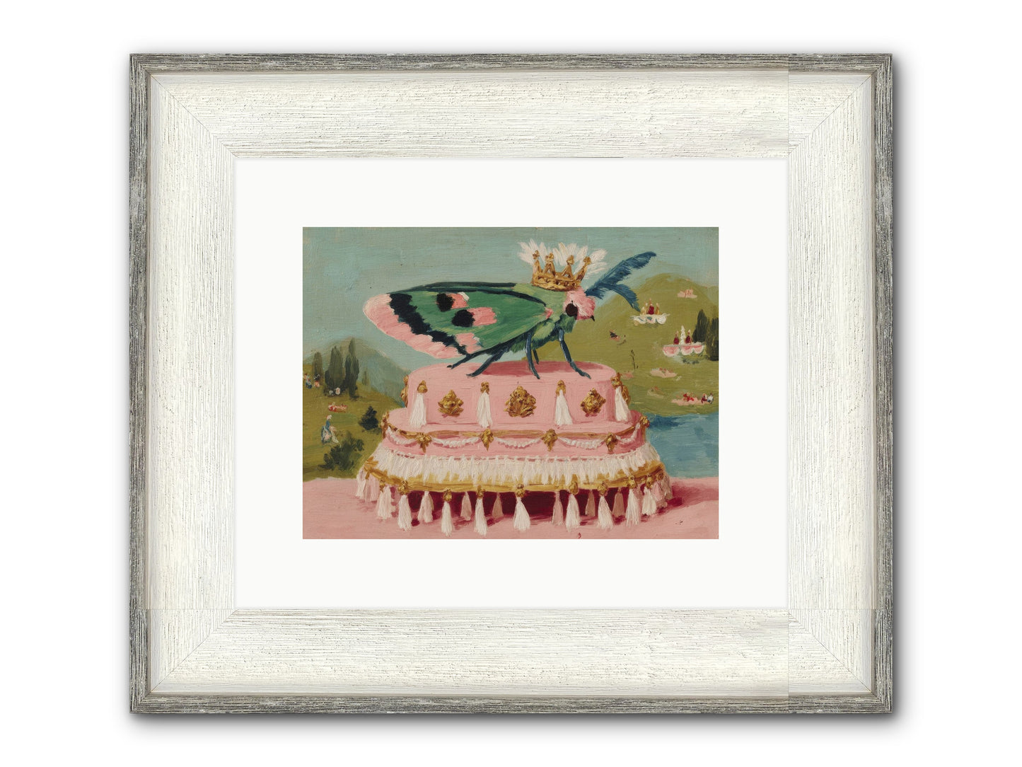 Opulent Miniatures Framed Print - Driftwood White 12x9