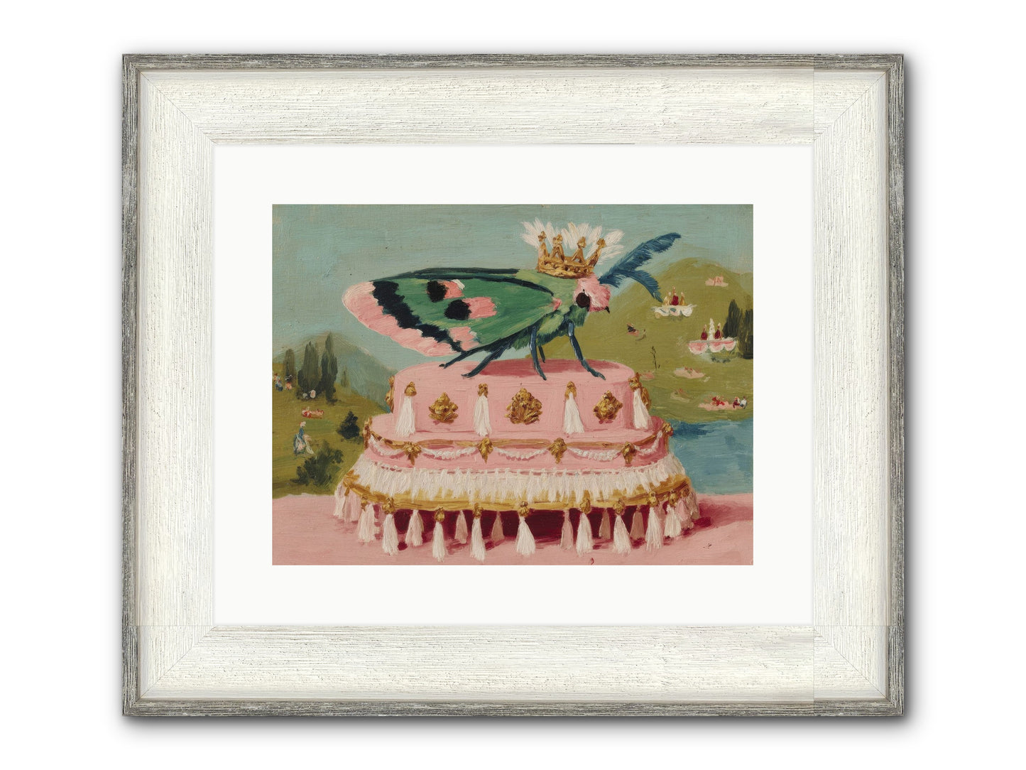 Opulent Miniatures Framed Print - Driftwood White 16x12