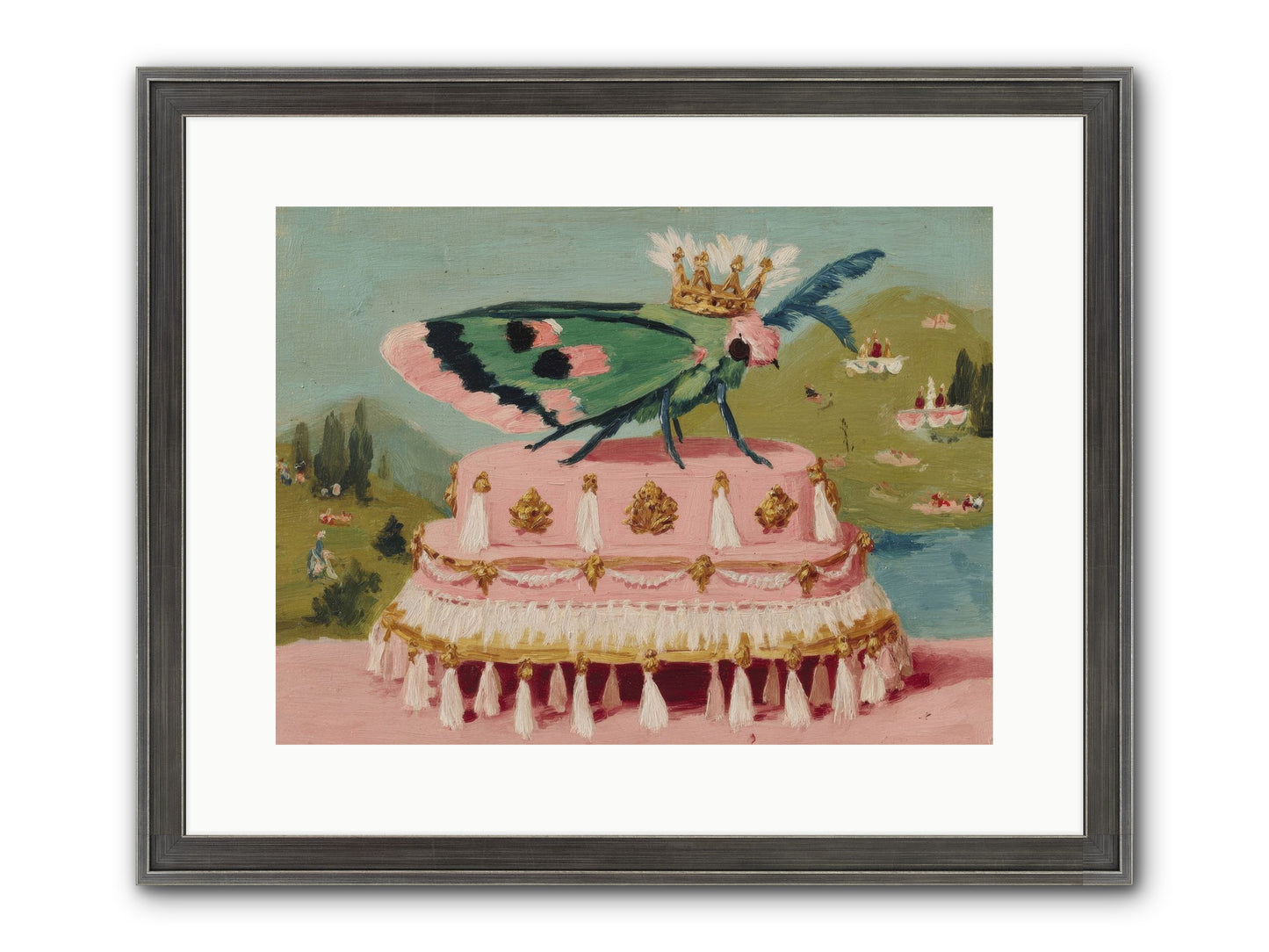 Opulent Miniatures Framed Print - Slimwoods Black/Silver 16x12