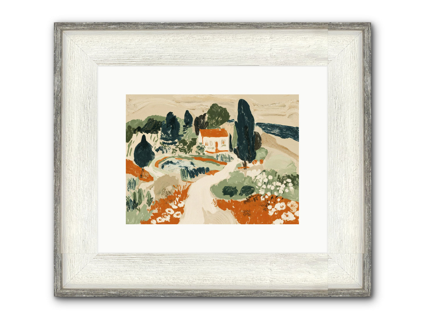 Orchard Logic Framed Print - Driftwood White 12x9