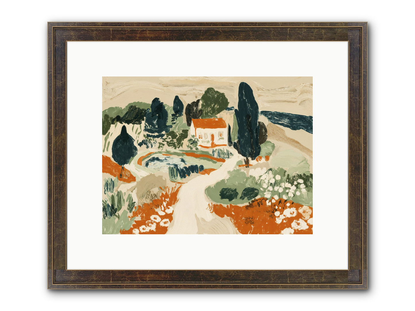 Orchard Logic Framed Print - Slimwoods Black/Gold 12x9