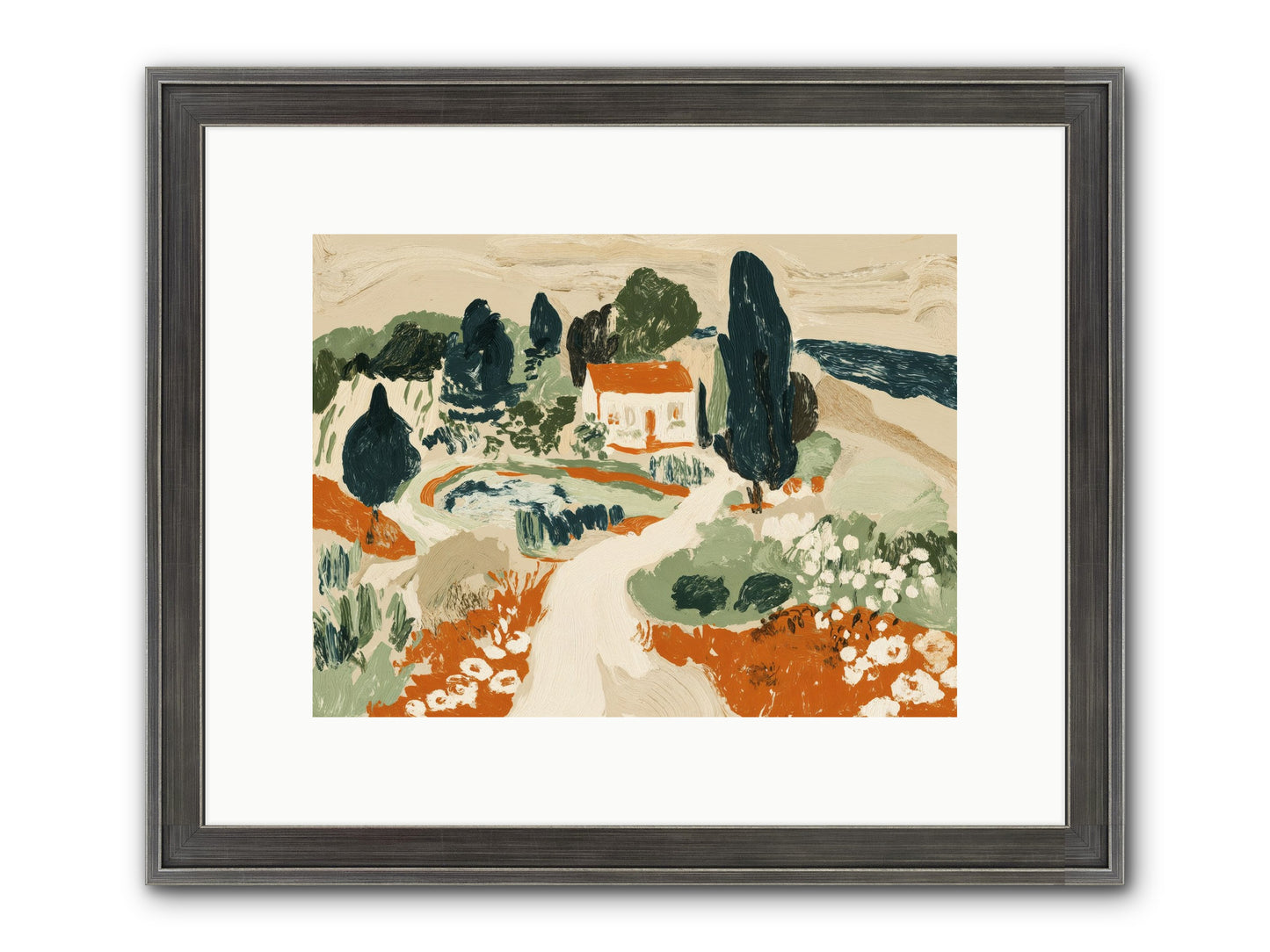 Orchard Logic Framed Print - Slimwoods Black/Silver 12x9
