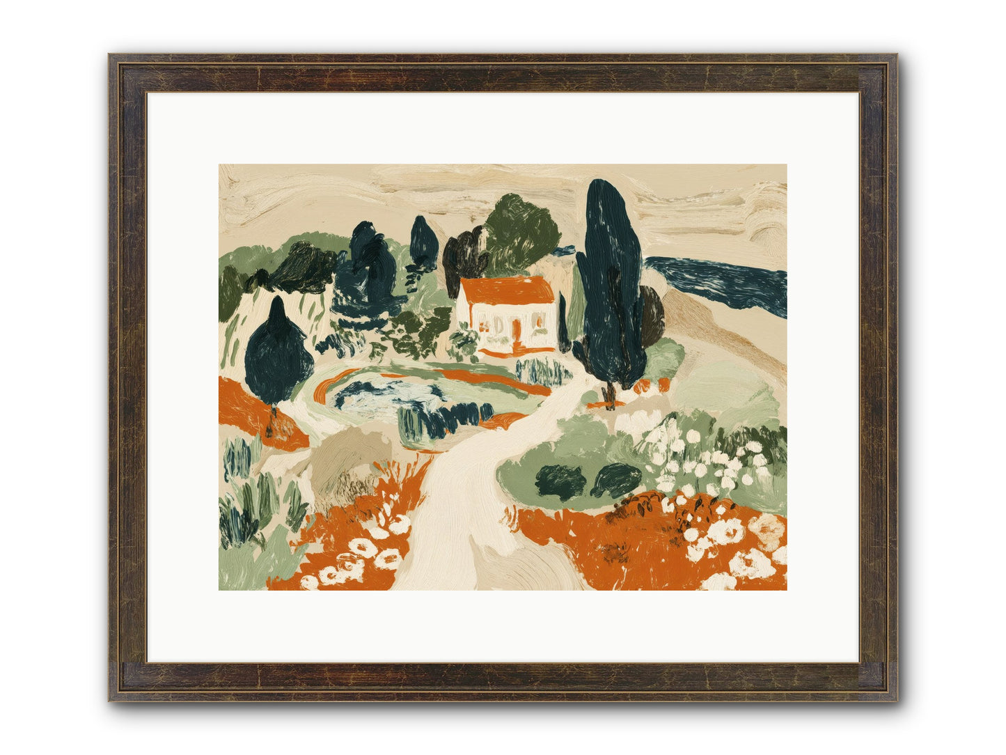 Orchard Logic Framed Print - Slimwoods Black/Gold 16x12