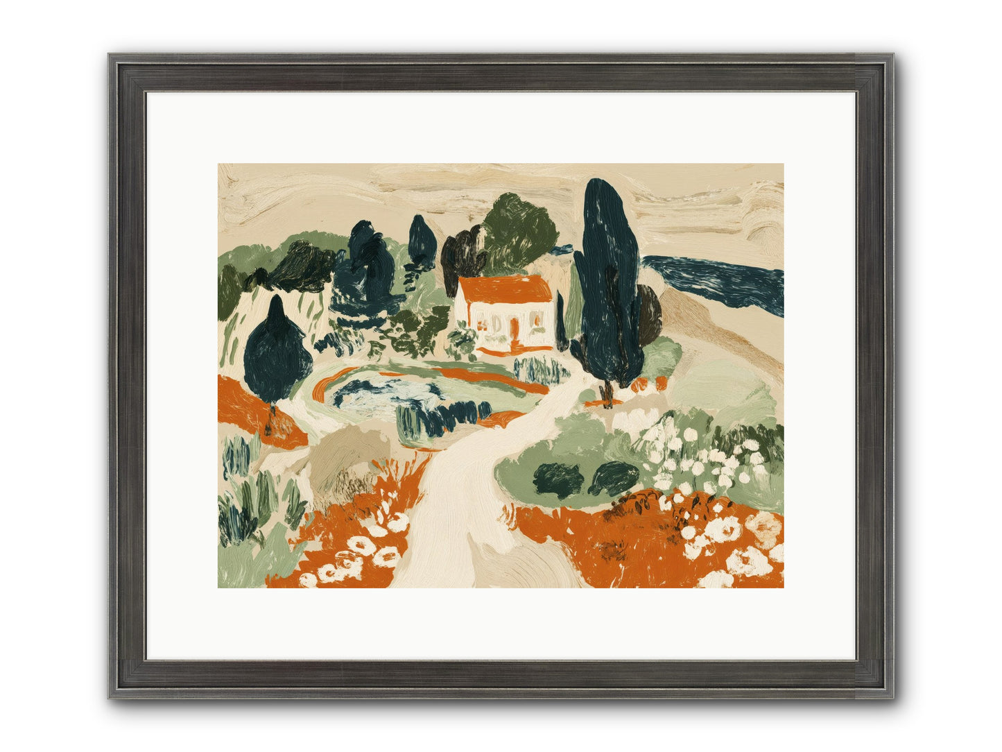 Orchard Logic Framed Print - Slimwoods Black/Silver 16x12