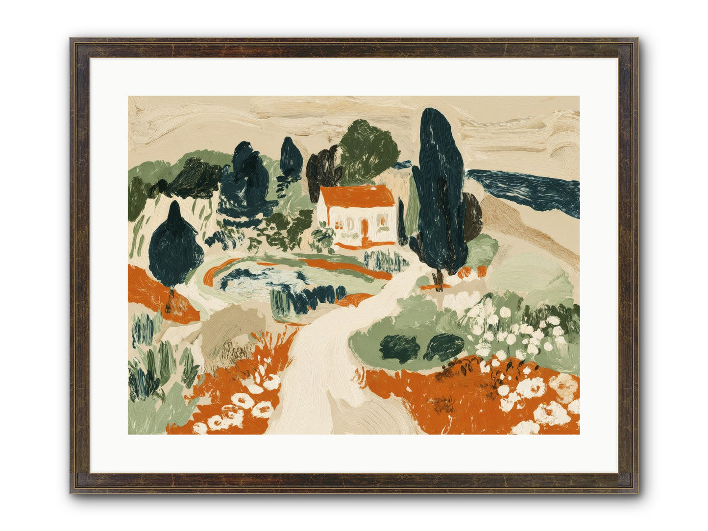 Orchard Logic Framed Print - Slimwoods Black/Gold 24x18
