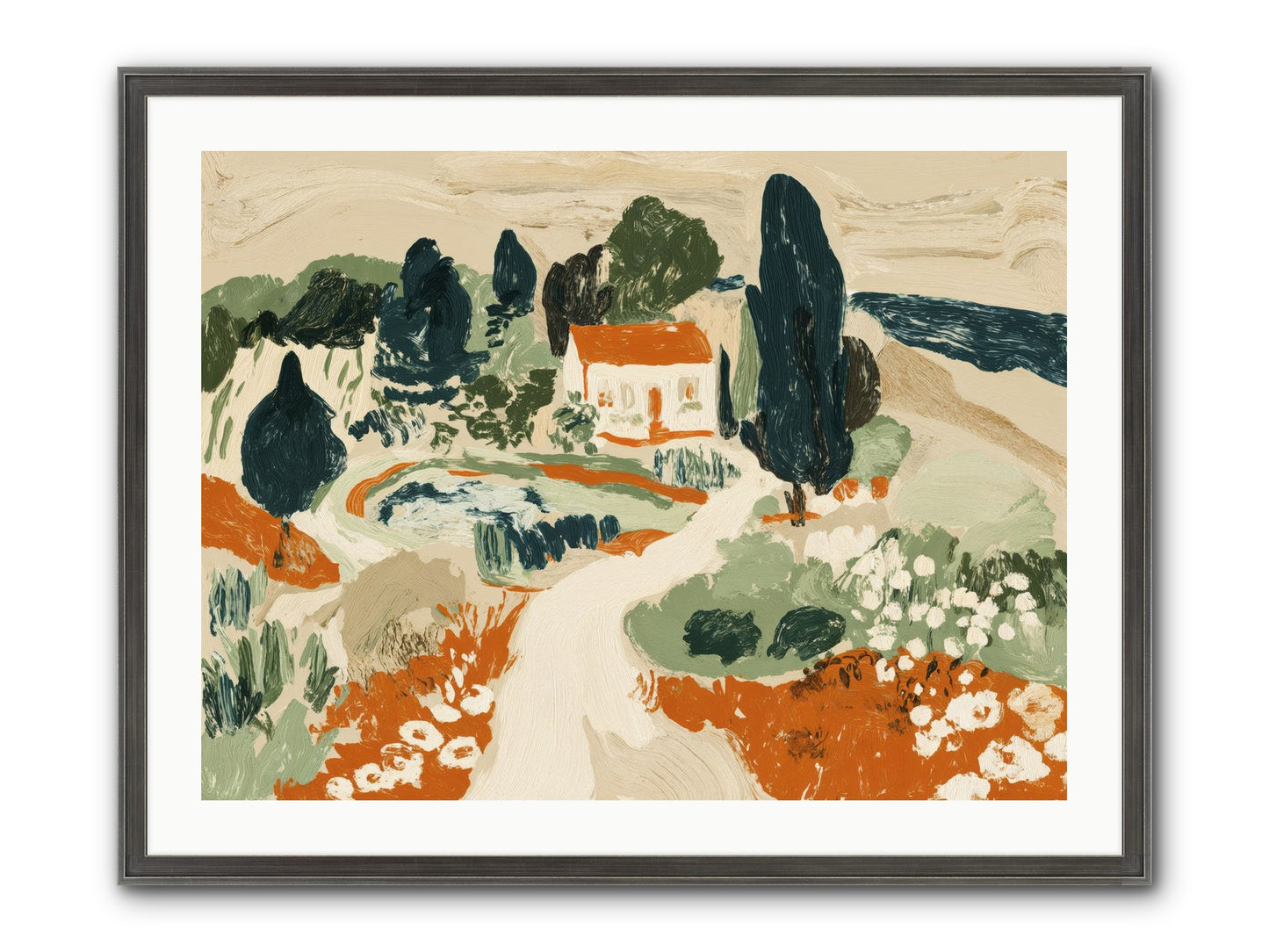 Orchard Logic Framed Print - Slimwoods Black/Silver 32x24