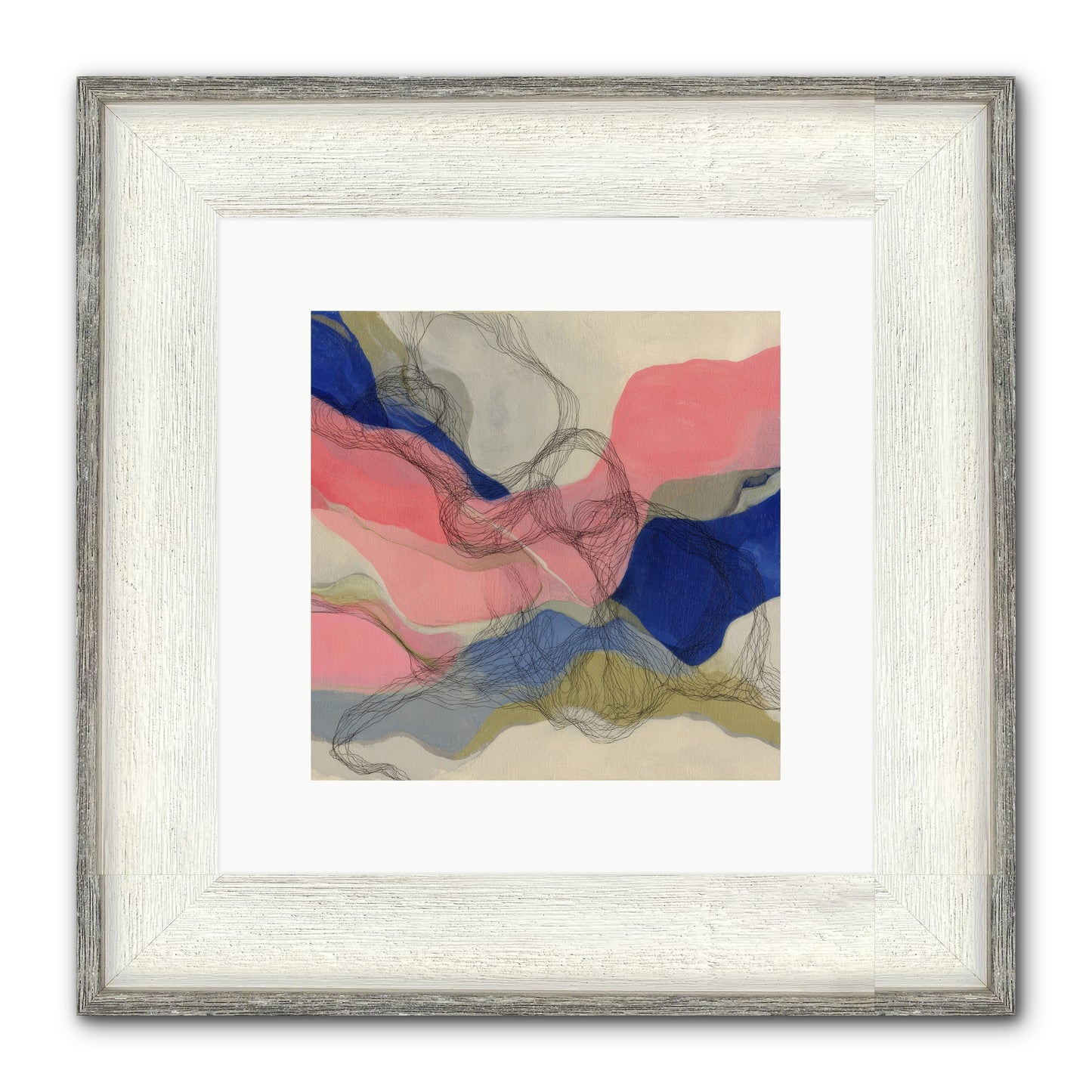 Orionis Framed Print - Driftwood White 10x10