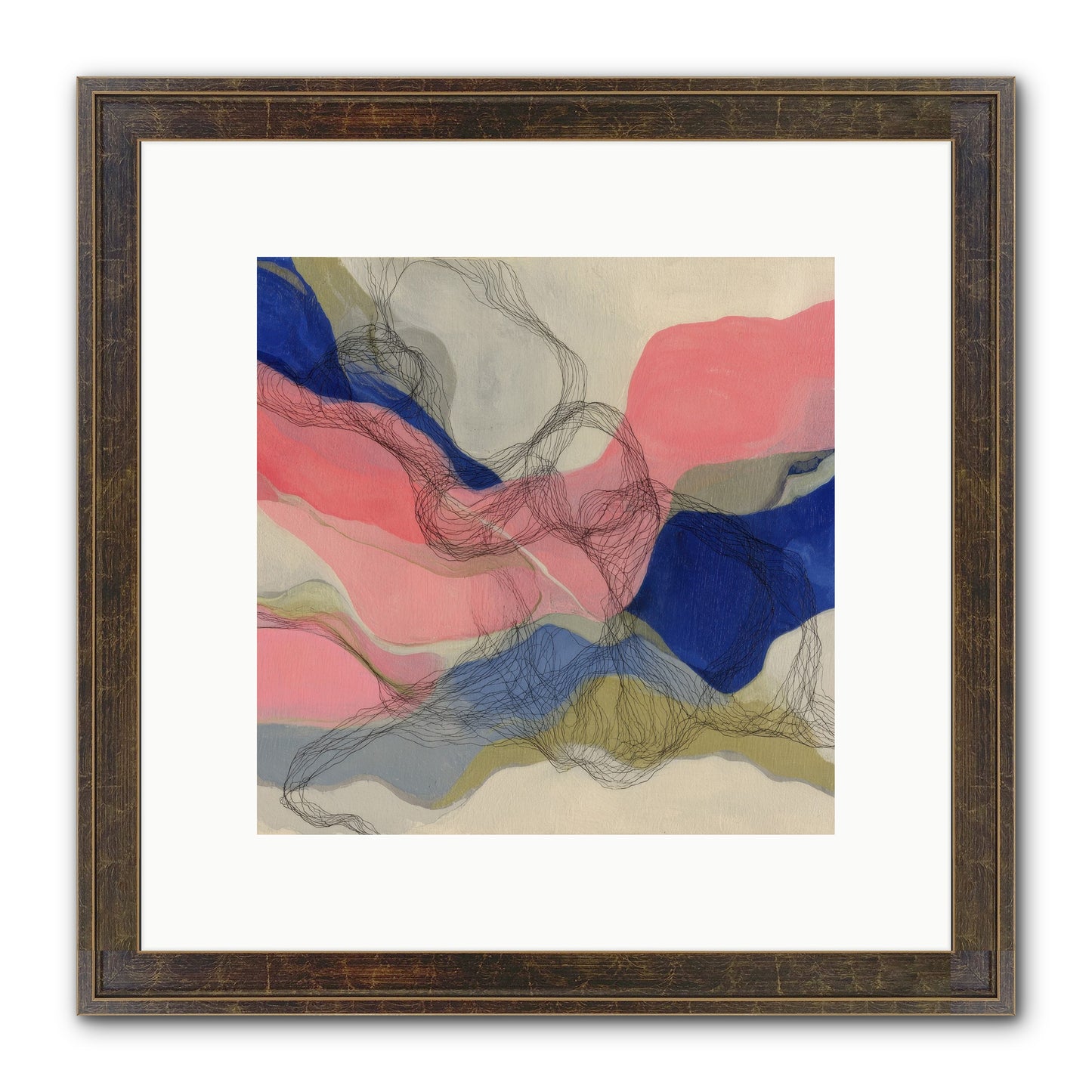 Orionis Framed Print - Slimwoods Black/Gold 10x10