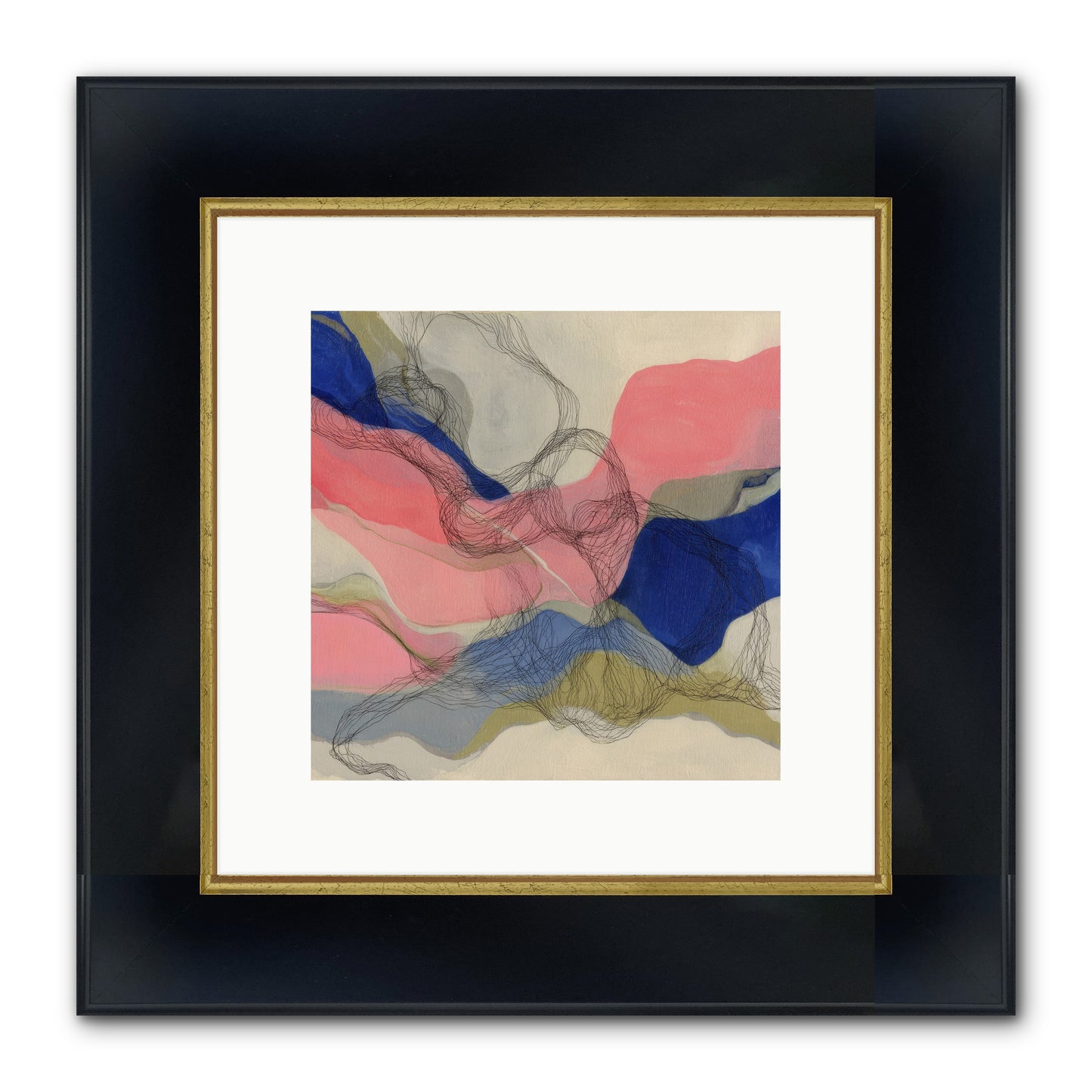 Orionis Framed Print - Wide Black w/Gold 10x10