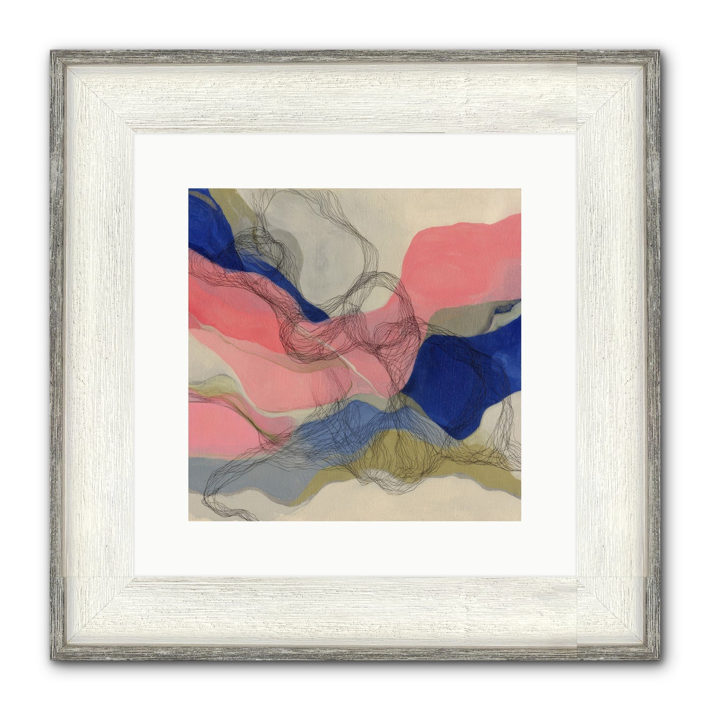 Orionis Framed Print - Driftwood White 12x12
