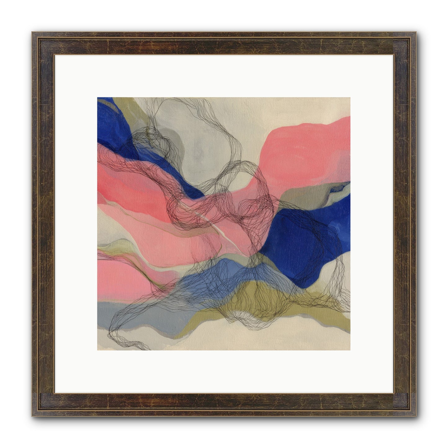 Orionis Framed Print - Slimwoods Black/Gold 12x12